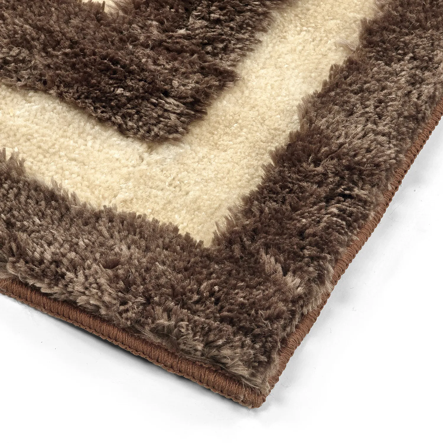 Alfombras de pelo largo - Karbala (beige/marrón)