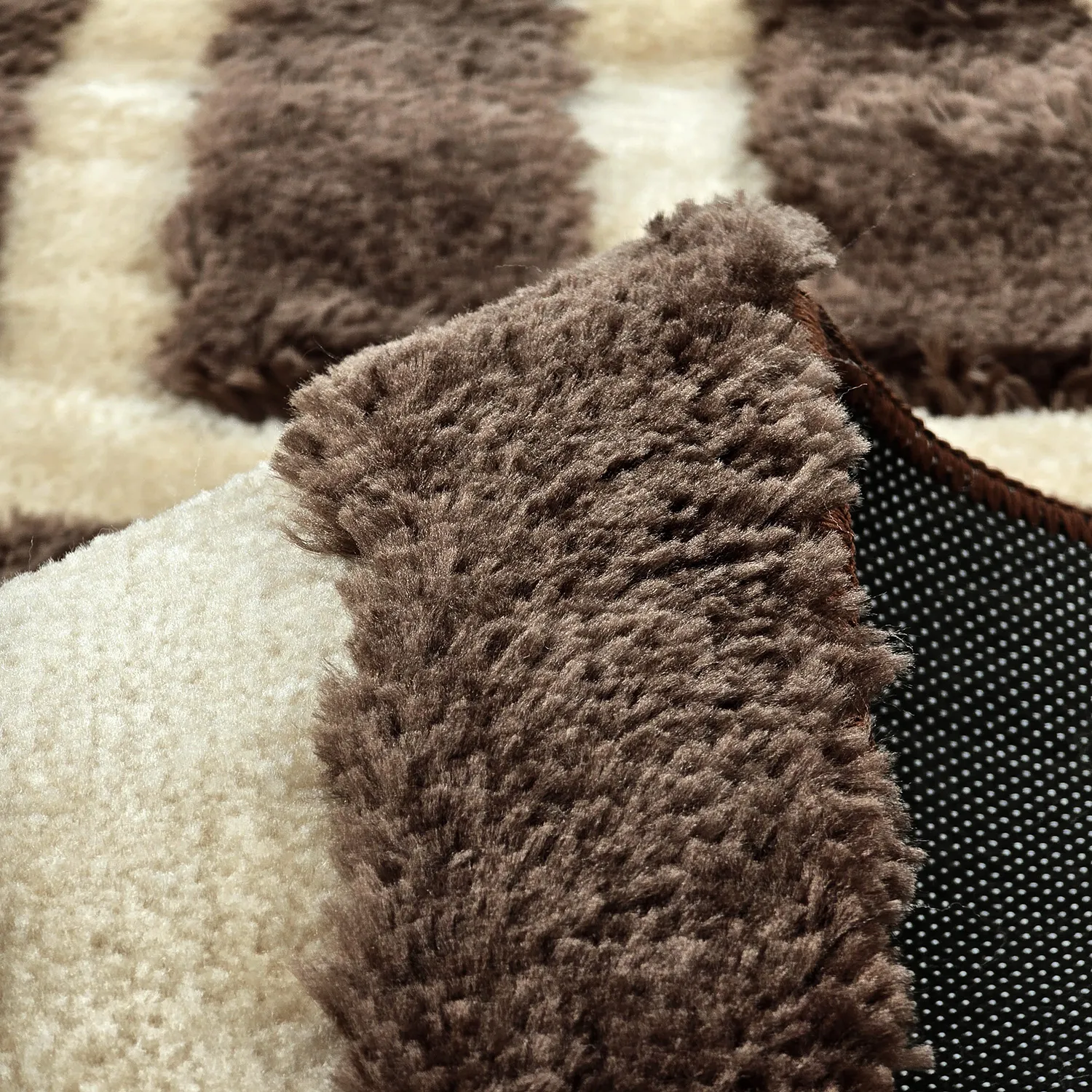 Alfombras de pelo largo - Karbala (beige/marrón)