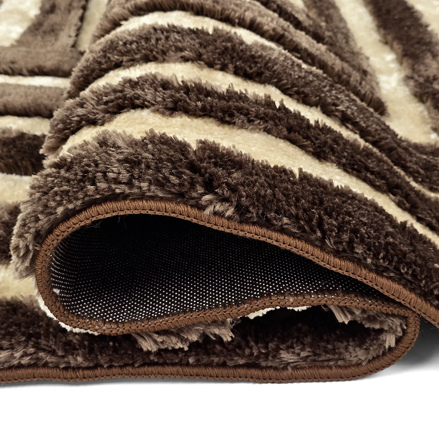 Alfombras de pelo largo - Karbala (beige/marrón)