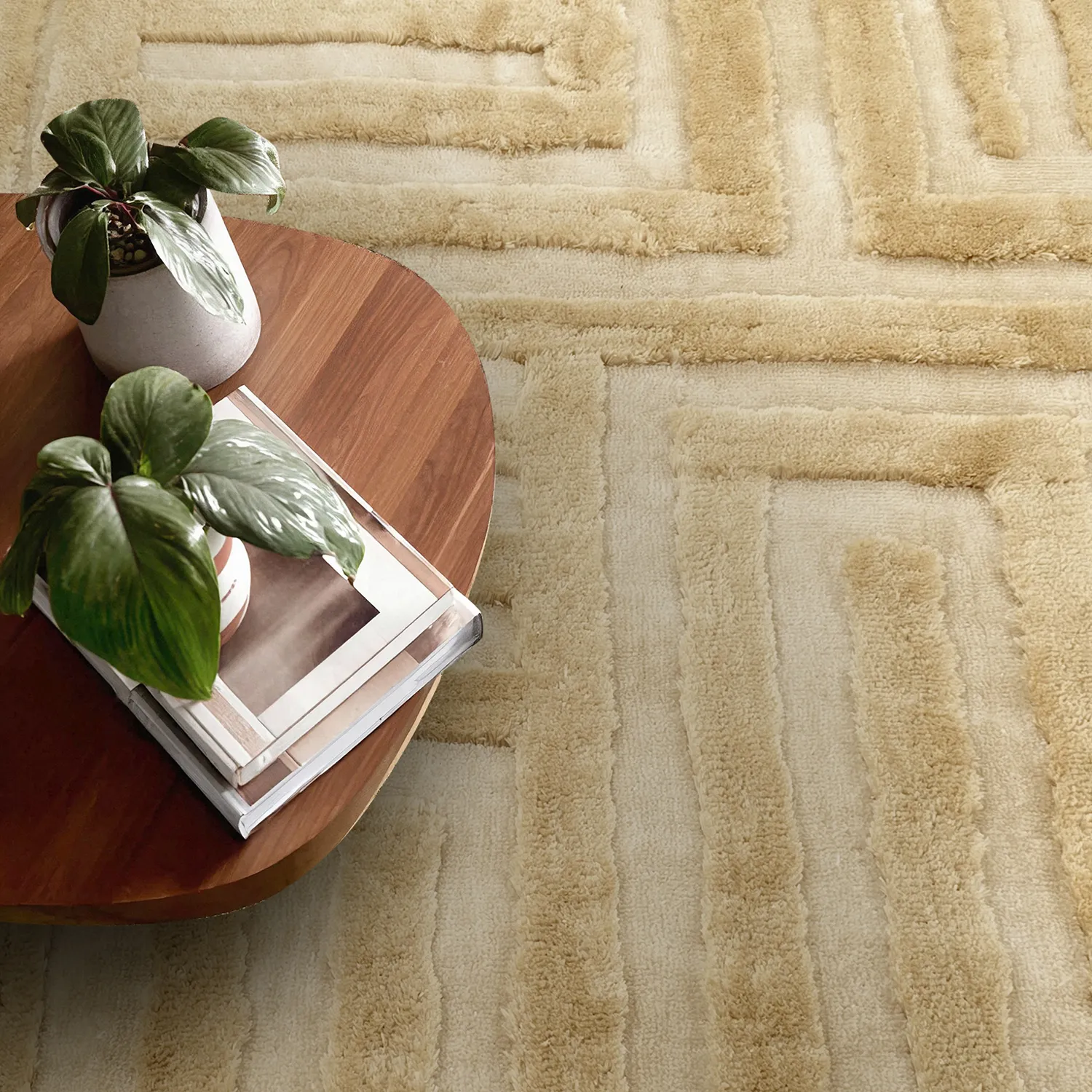 Alfombras de pelo largo - Karbala (crema/beige)