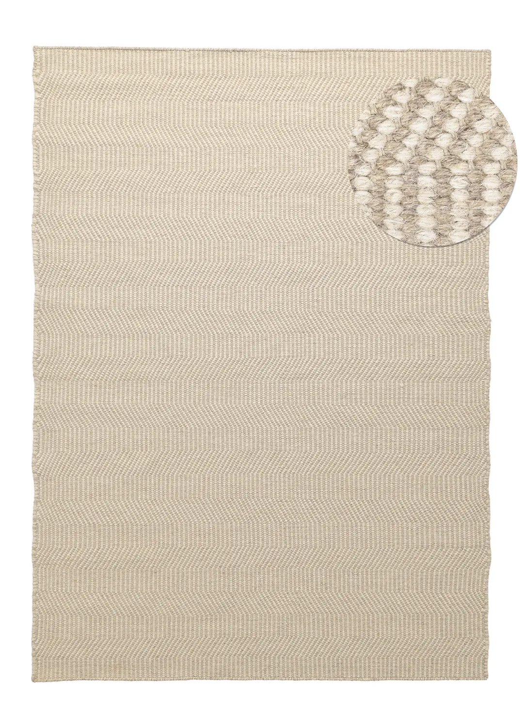 Alfombra de Lana - Larkana (beige/blanco)