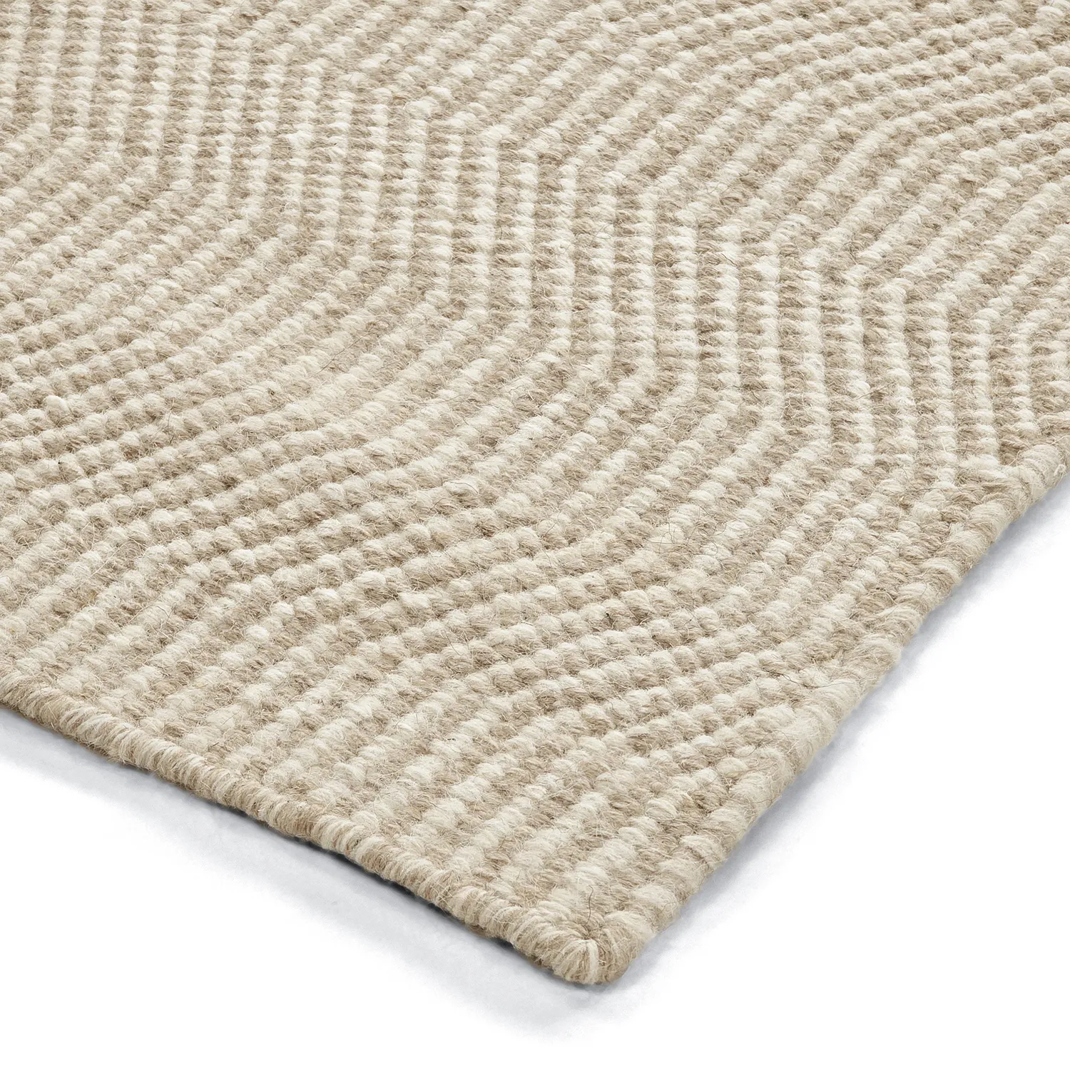 Alfombra de Lana - Larkana (beige/blanco)