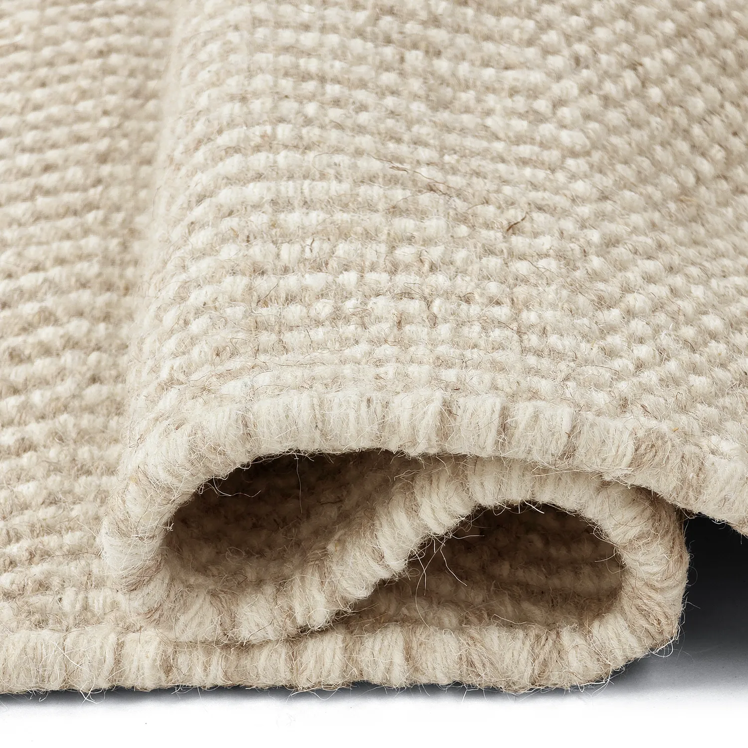 Alfombra de Lana - Larkana (beige/blanco)