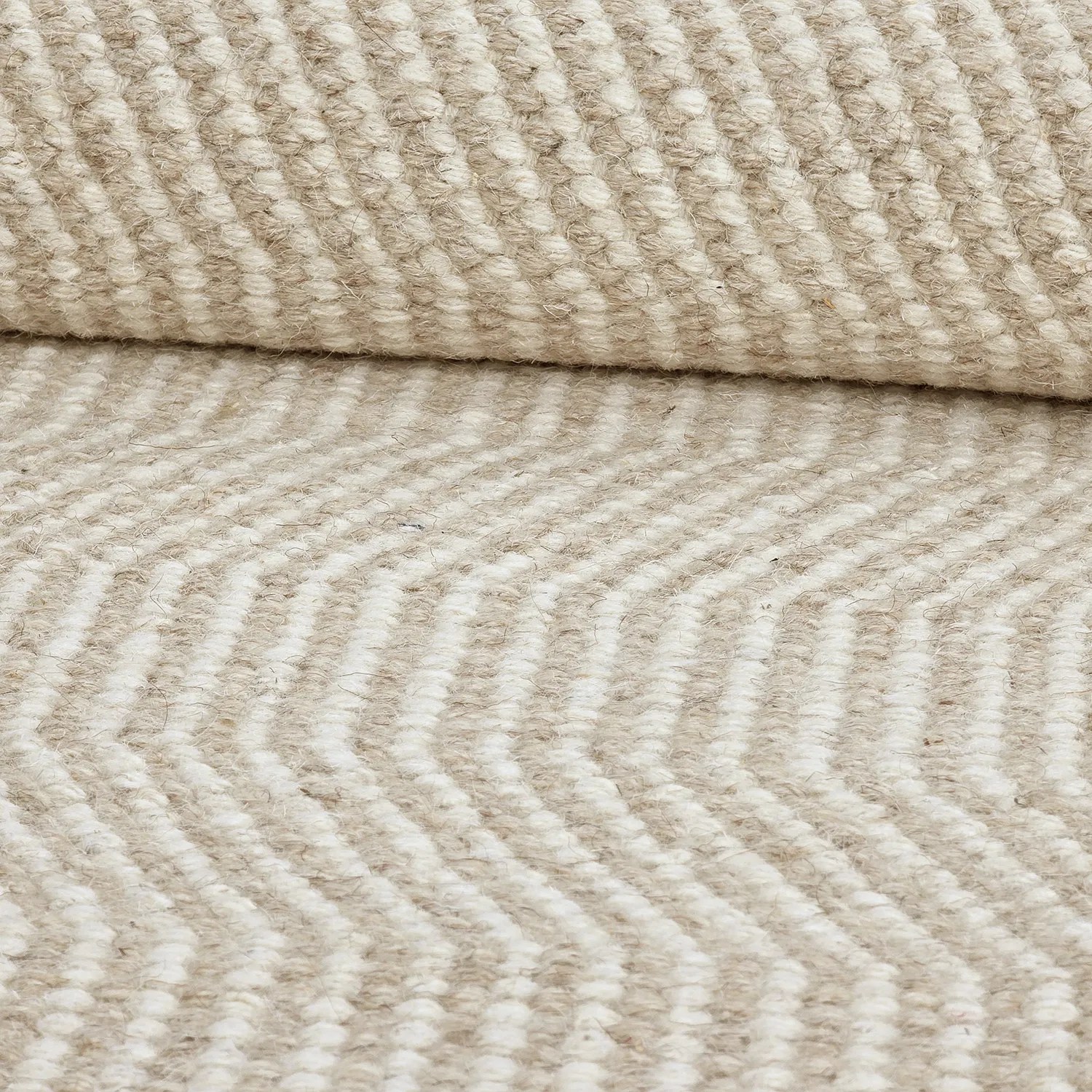 Alfombra de Lana - Larkana (beige/blanco)
