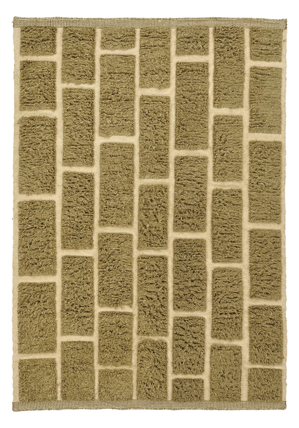 Alfombras de pelo largo - Leknes Hand Woven Wool Shaggy (verde)