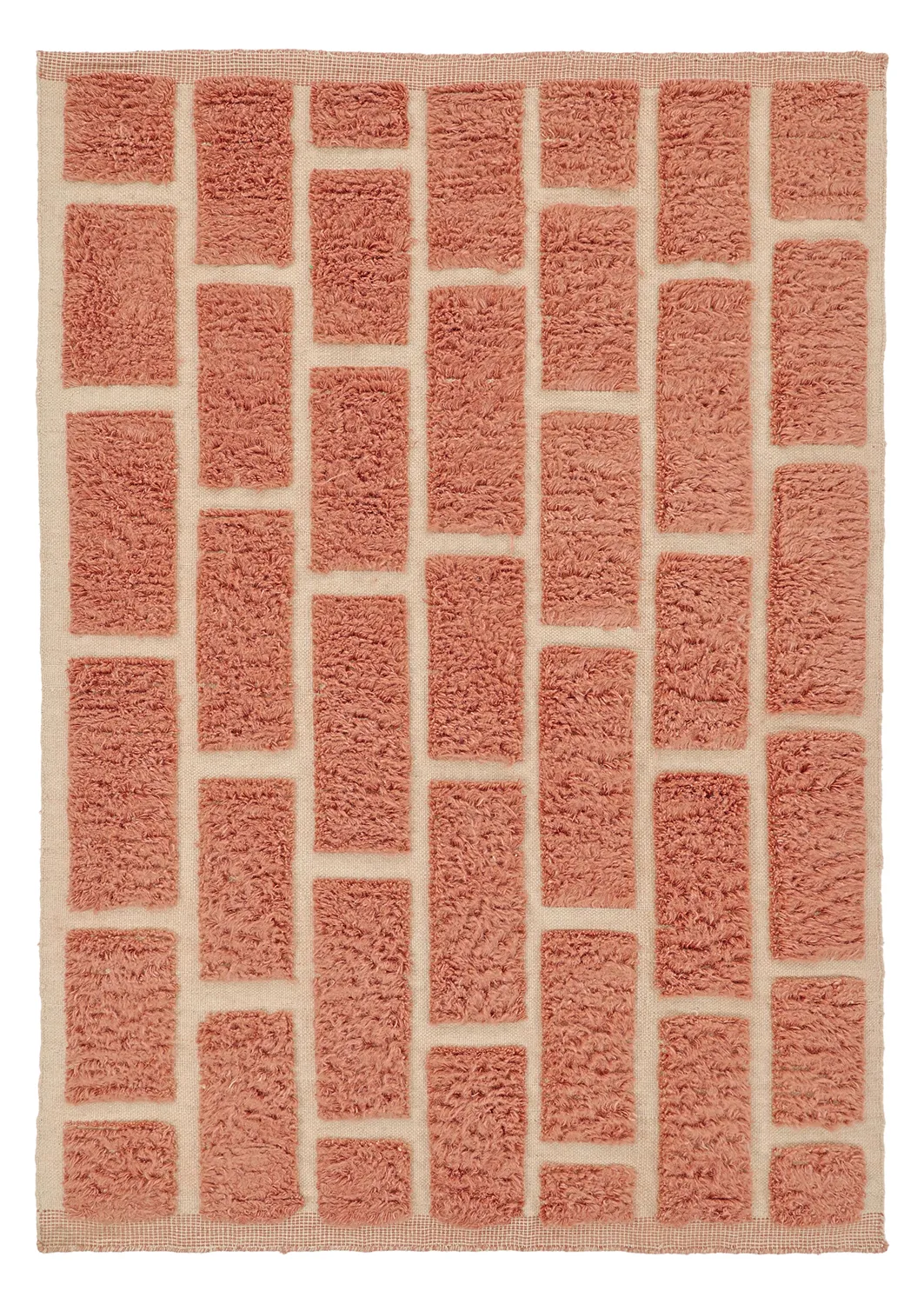 Alfombras de pelo largo - Leknes Hand Woven Wool Shaggy (terracota)
