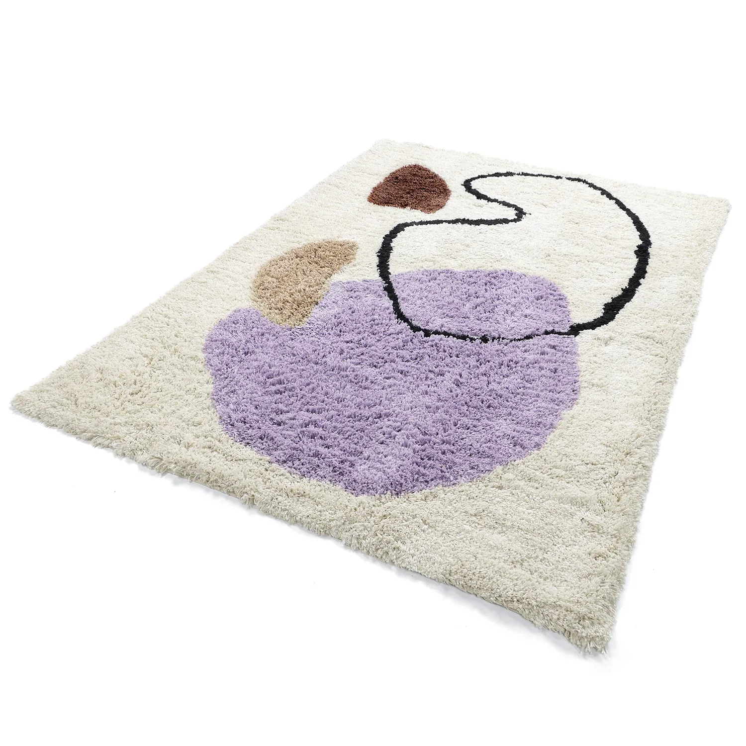 Alfombras de pelo largo - Naousa Natural Cotton Shaggy (multicolor)