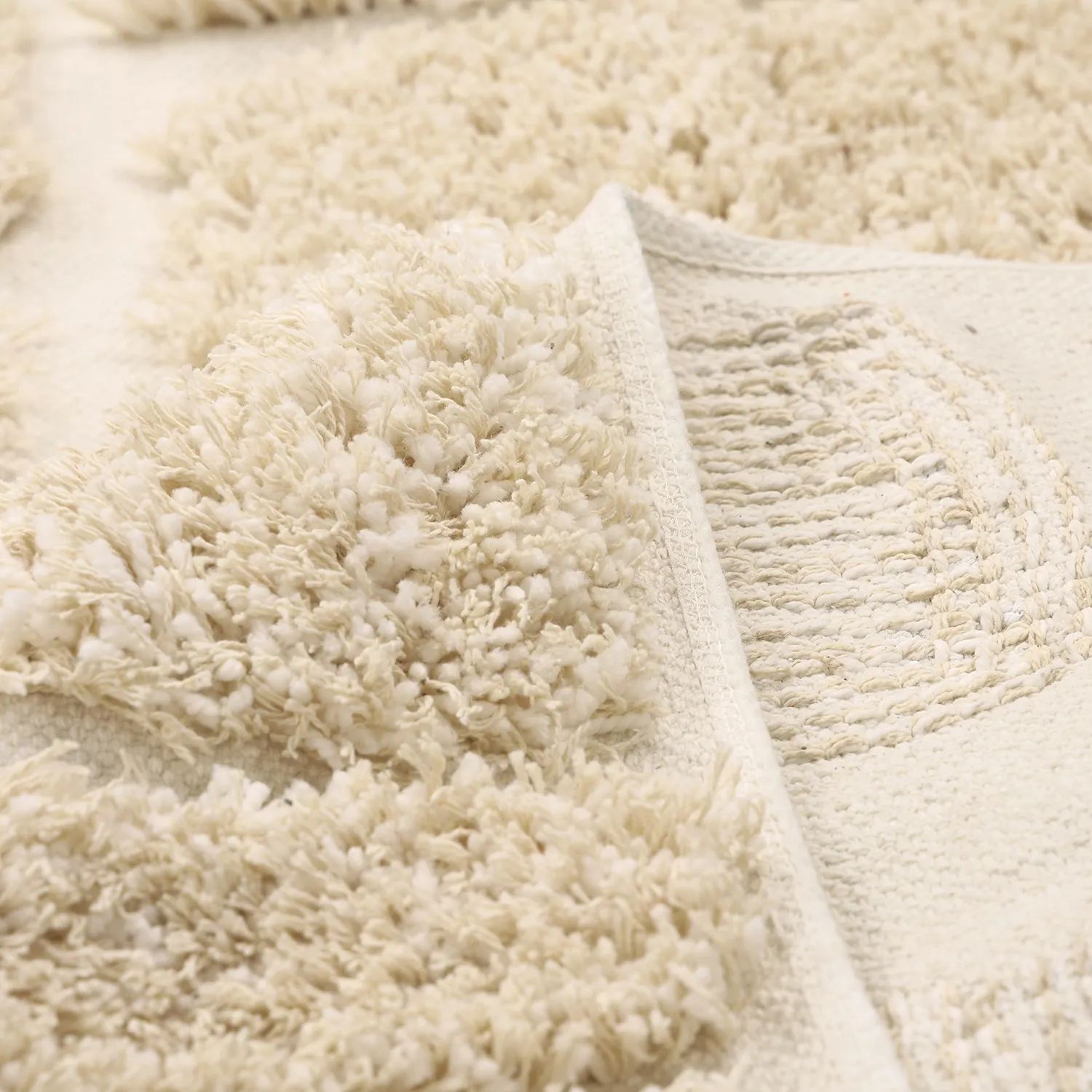 Alfombras de pelo largo - Otranto Natural Cotton Shaggy (blanquecino)