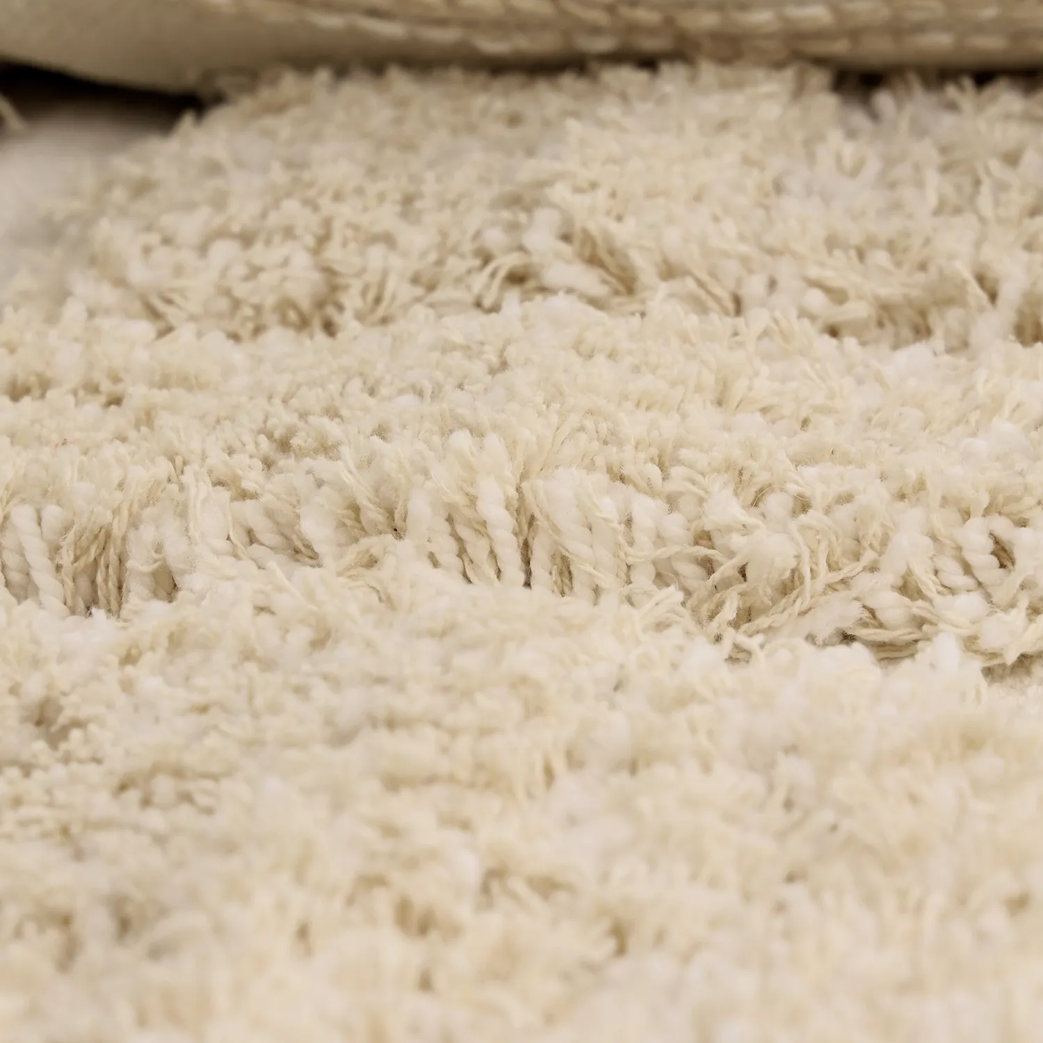 Alfombras de pelo largo - Otranto Natural Cotton Shaggy (blanquecino)