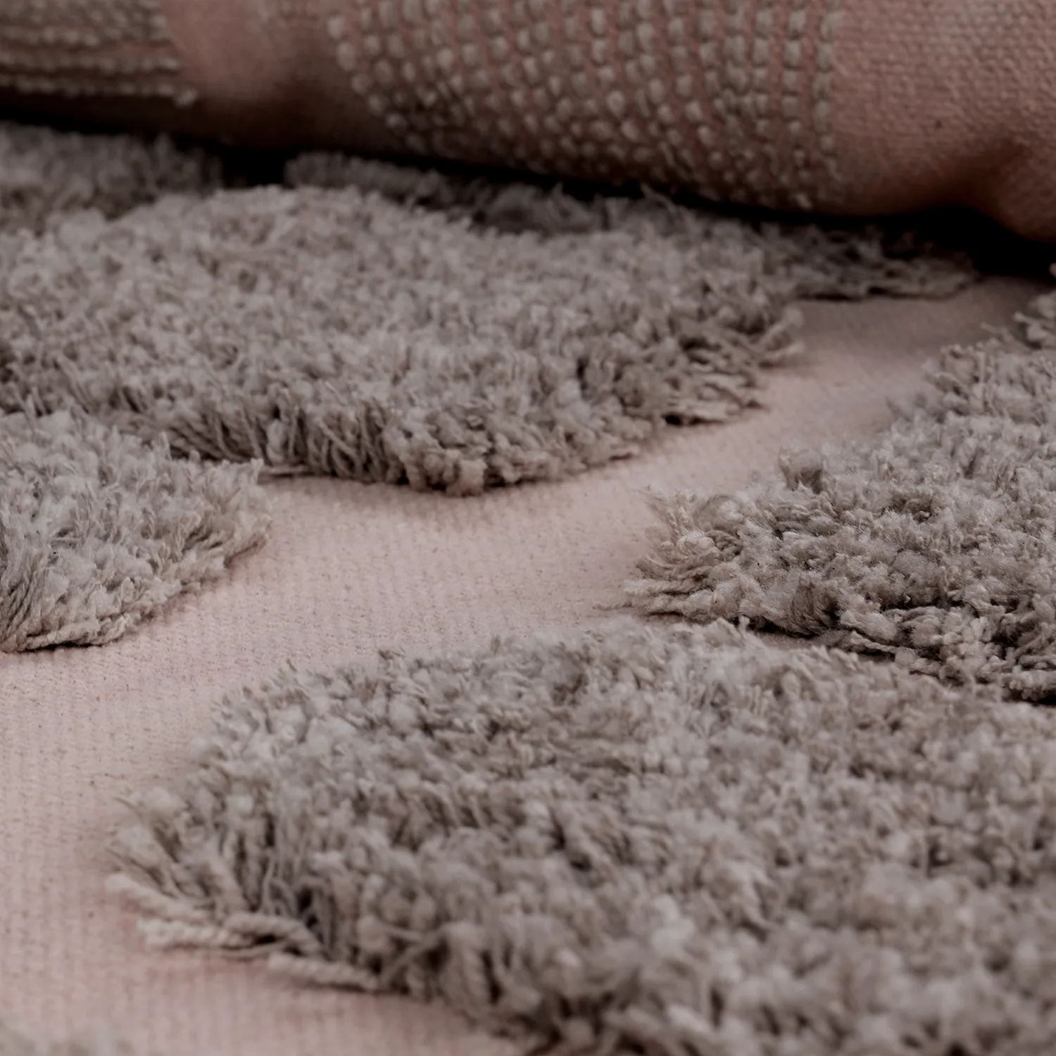 Alfombras de pelo largo - Otranto Natural Cotton Shaggy (taupe)
