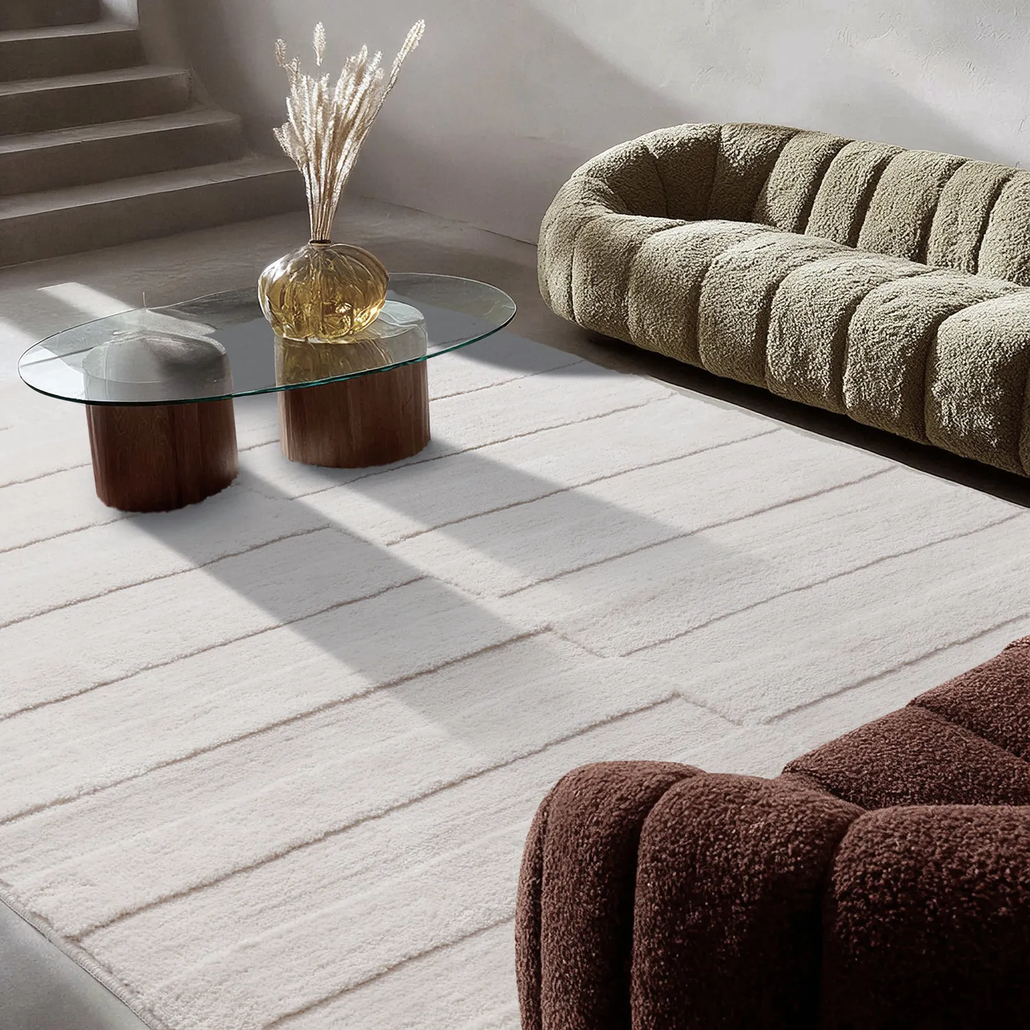 Alfombras de pelo largo - Paxos (crema)