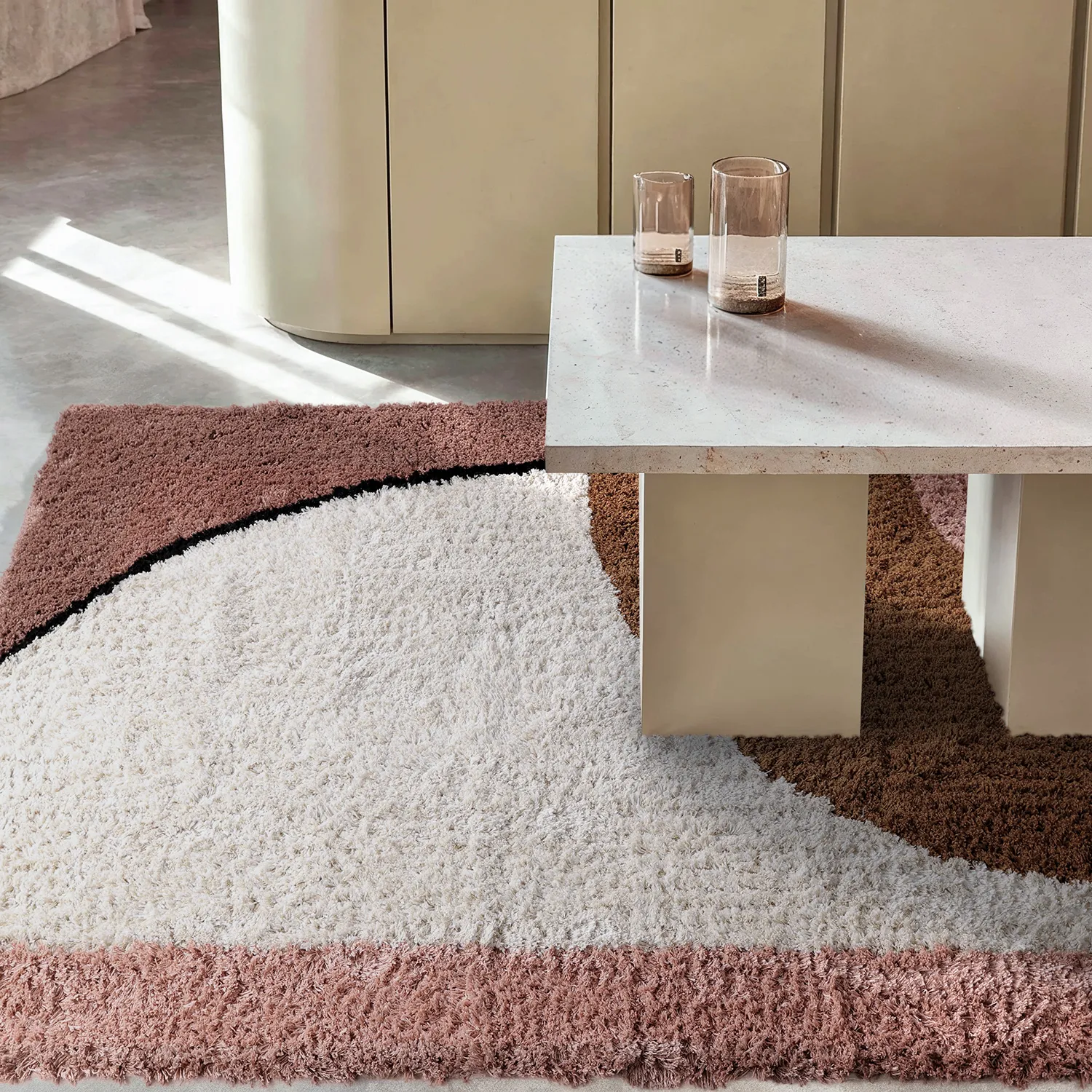 Alfombras de pelo largo - Perast Natural Cotton Shaggy (multicolor)