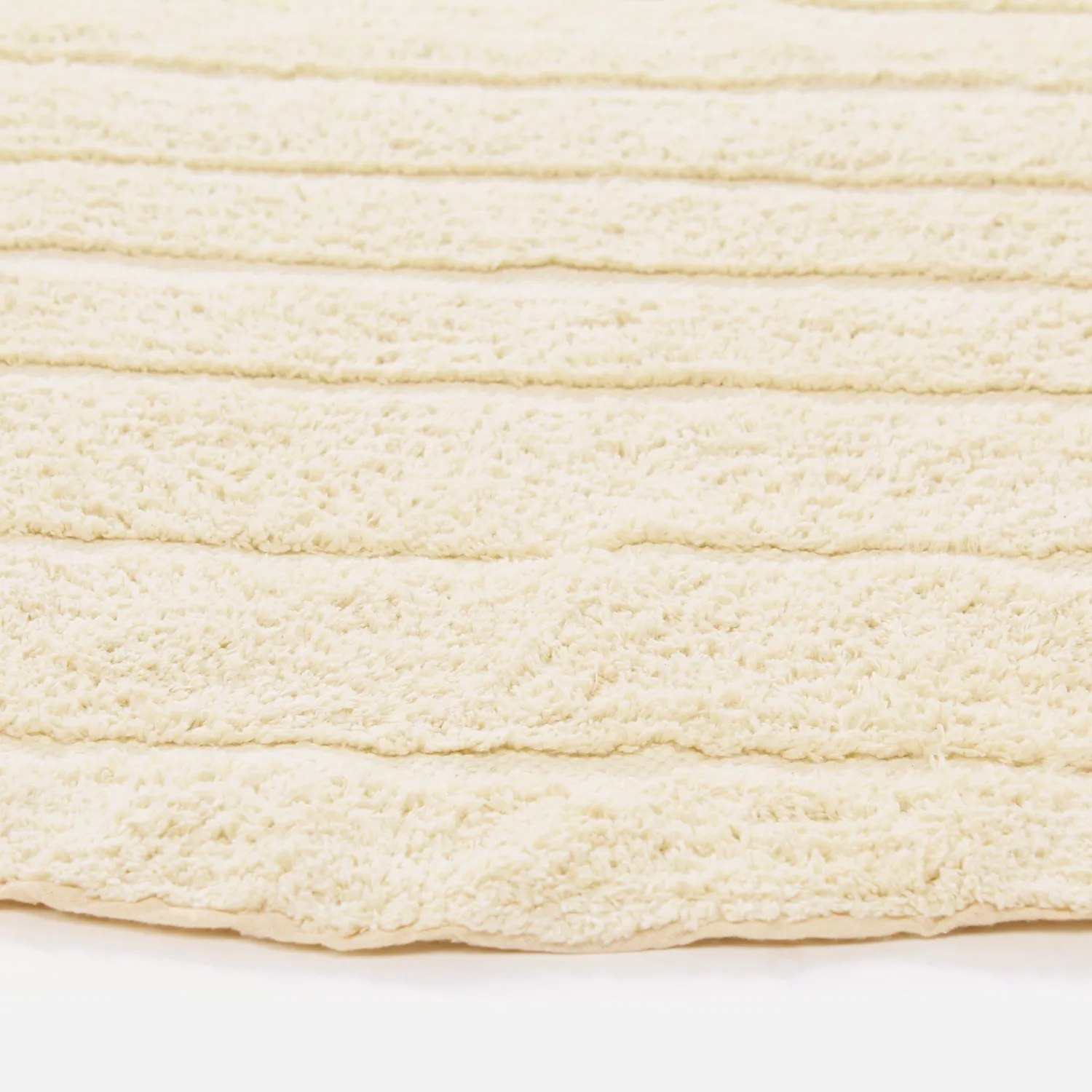 Alfombras redondeadas - Rani Natural Cotton Shaggy (beige)