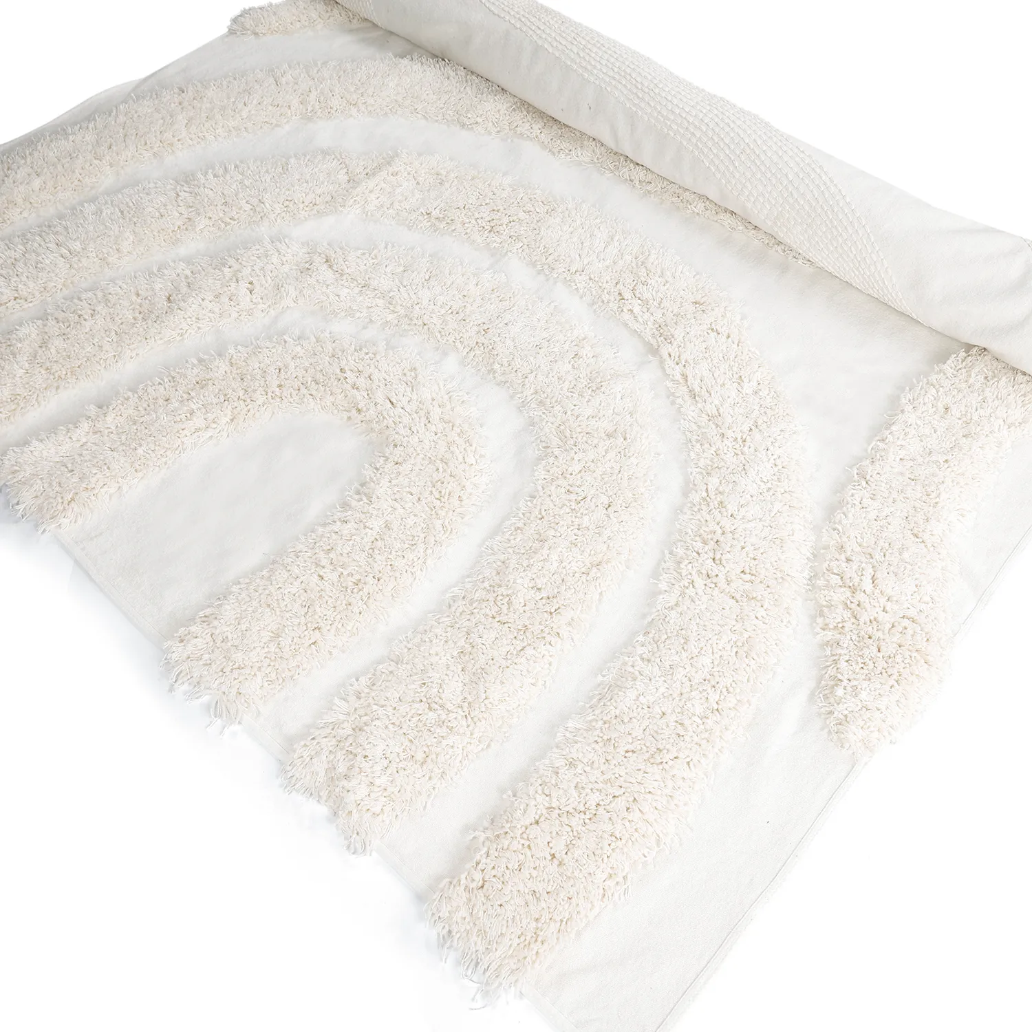 Alfombras de pelo largo - Sivota Natural Cotton Shaggy (blanquecino)