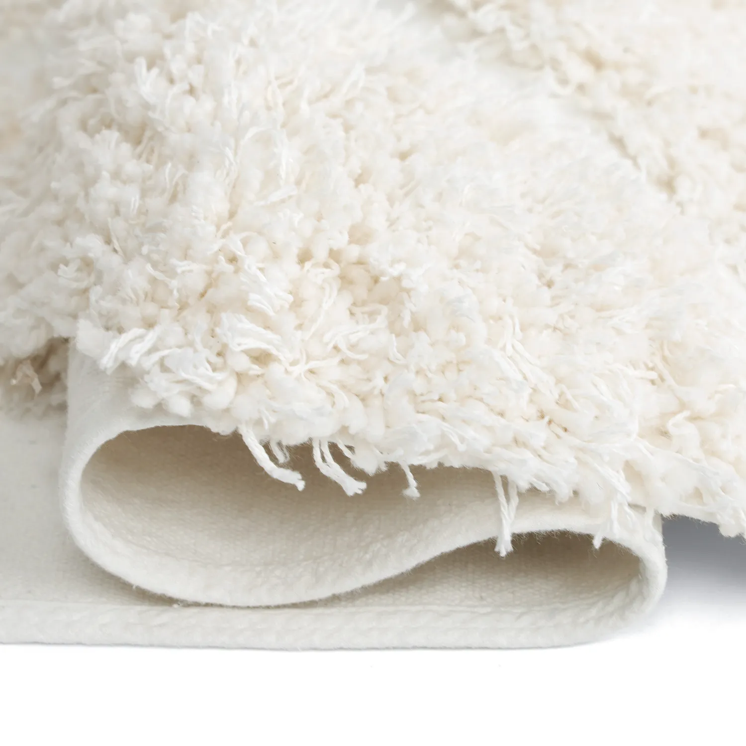 Alfombras de pelo largo - Sivota Natural Cotton Shaggy (blanquecino)