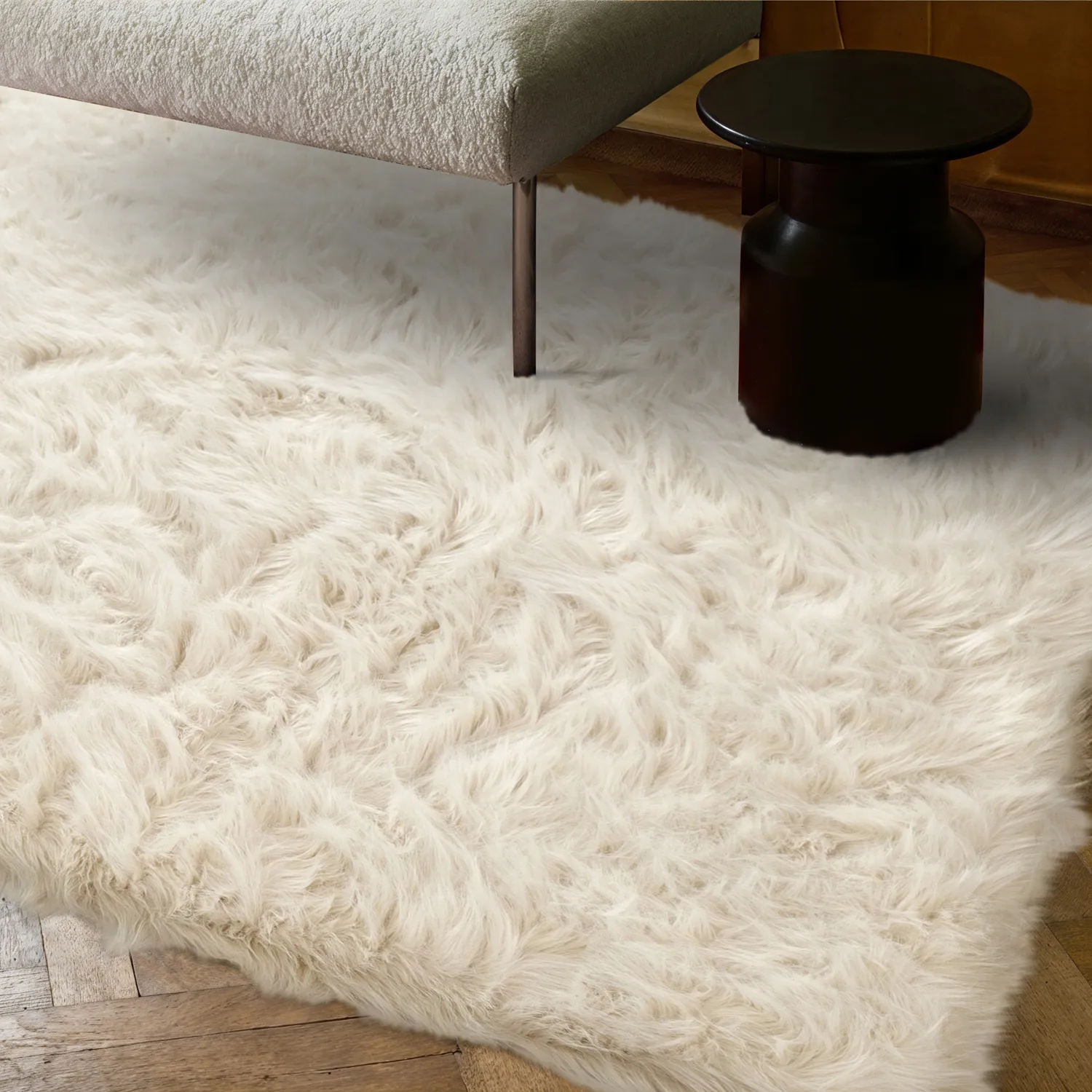 Alfombras de pelo largo - Sohar (beige)