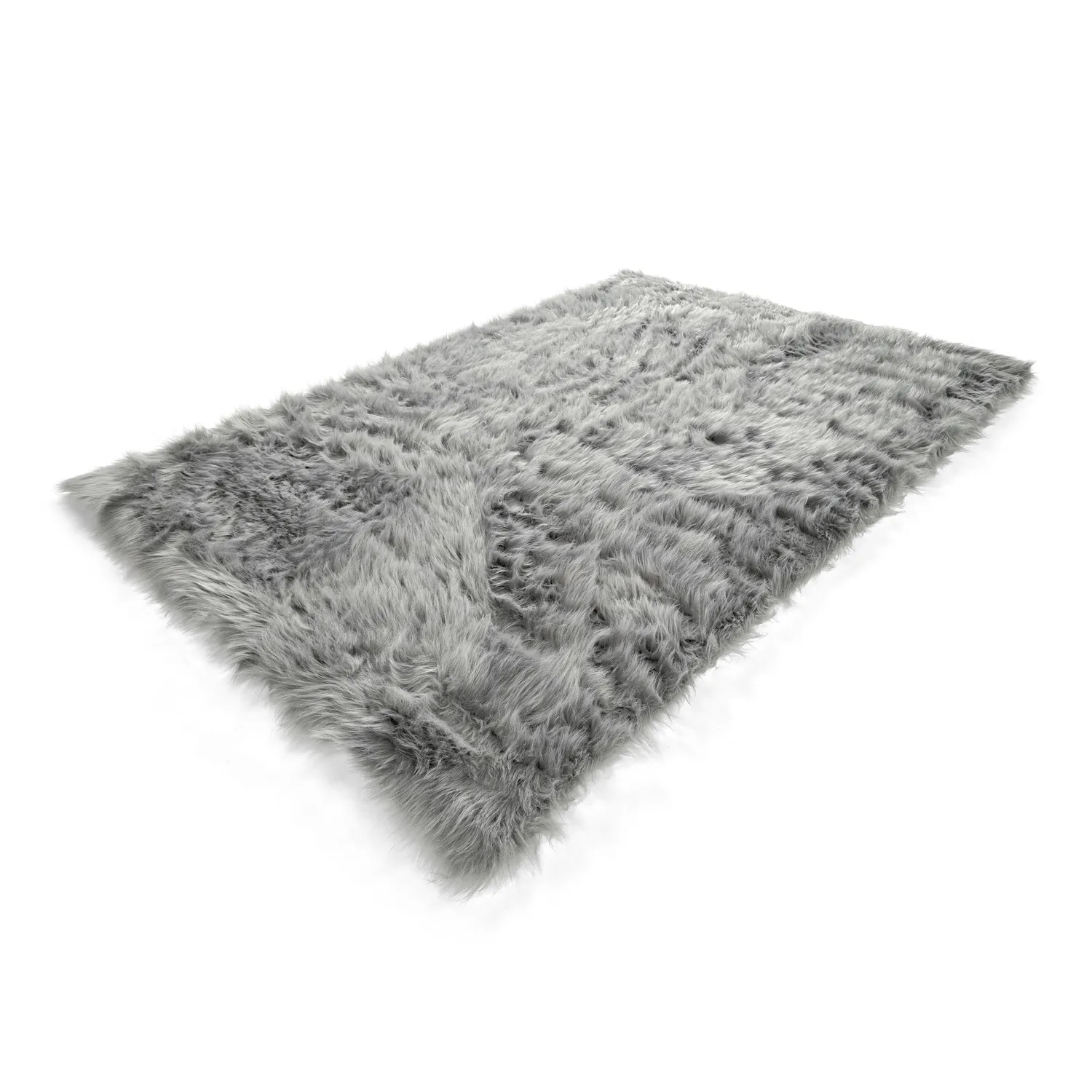 Alfombras de pelo largo - Sohar (gris claro)