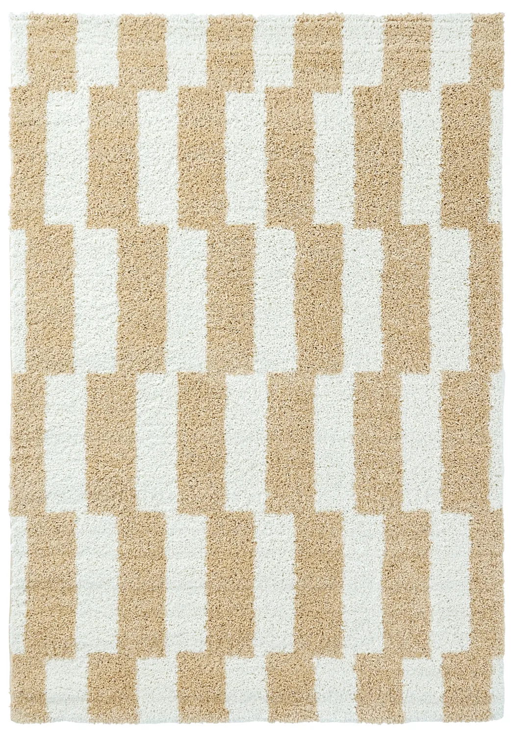 Alfombras de pelo largo - Tamri (beige/blanco)