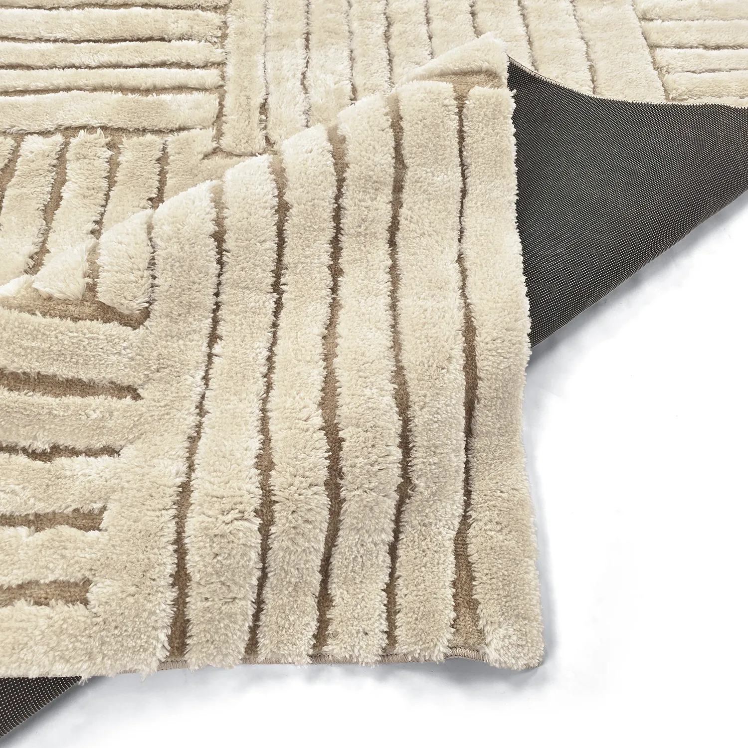Alfombras de pelo largo - Tyros (beige/crema)