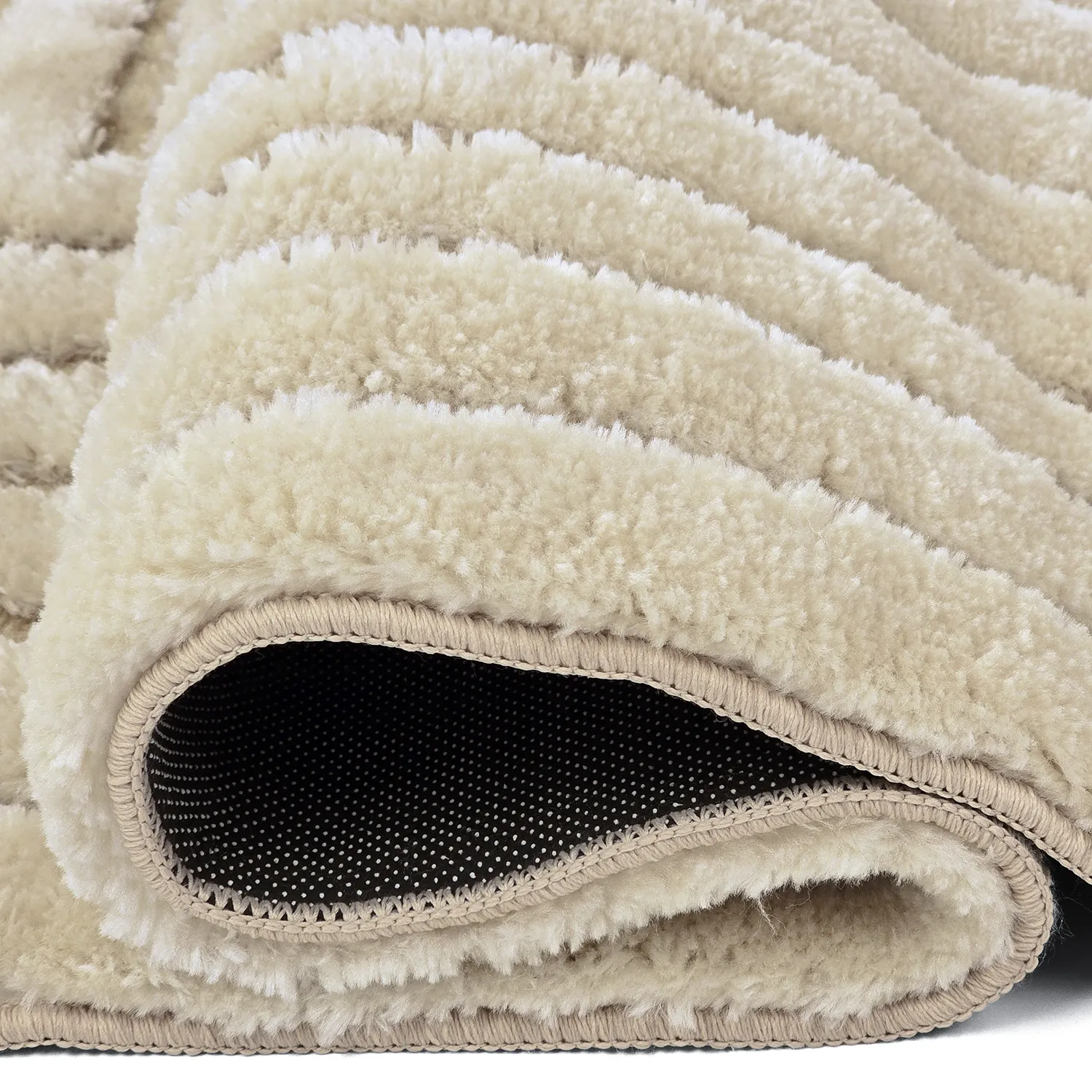 Alfombras de pelo largo - Tyros (beige/crema)