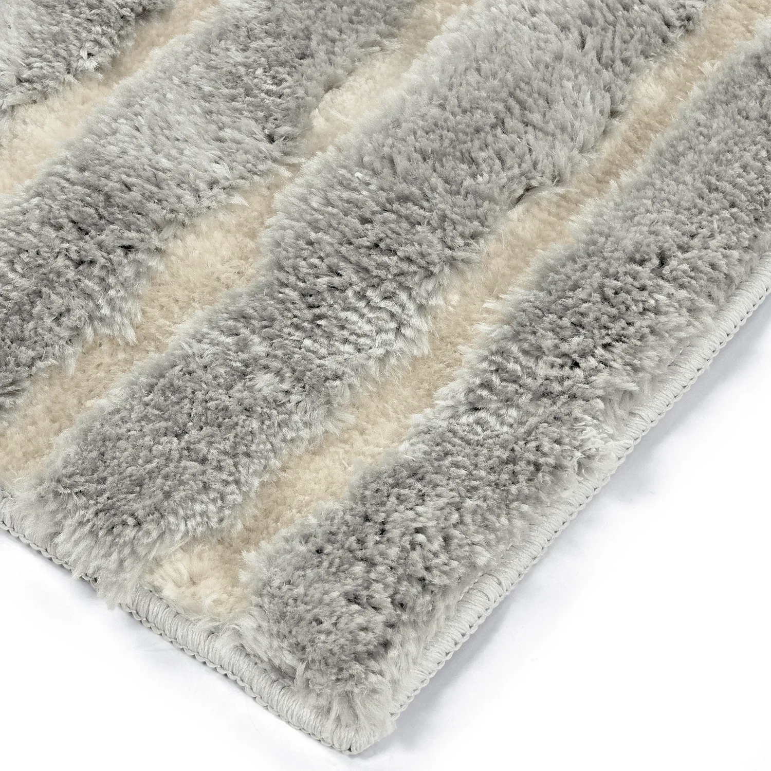 Alfombras de pelo largo - Tyros (crema/gris)