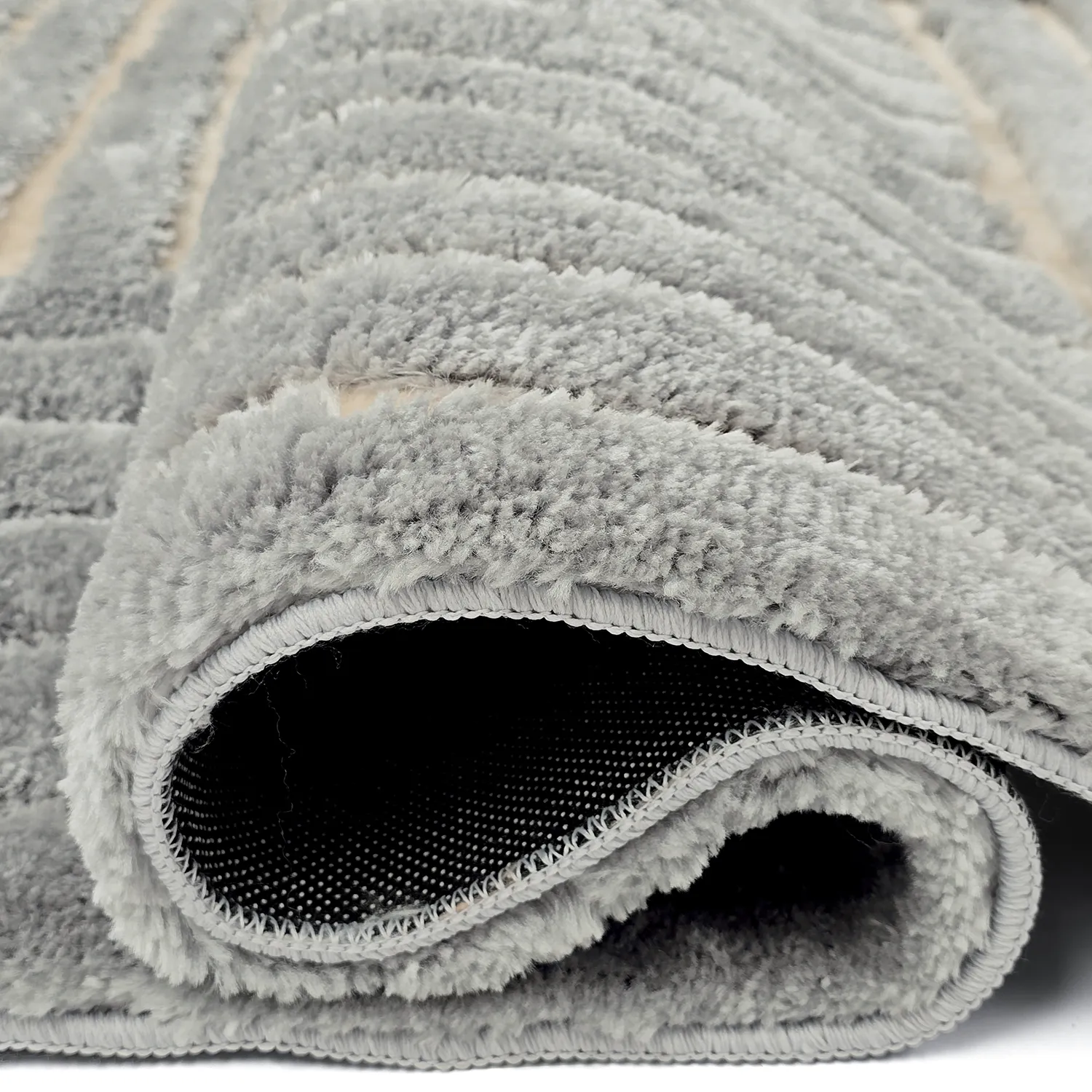 Alfombras de pelo largo - Tyros (crema/gris)