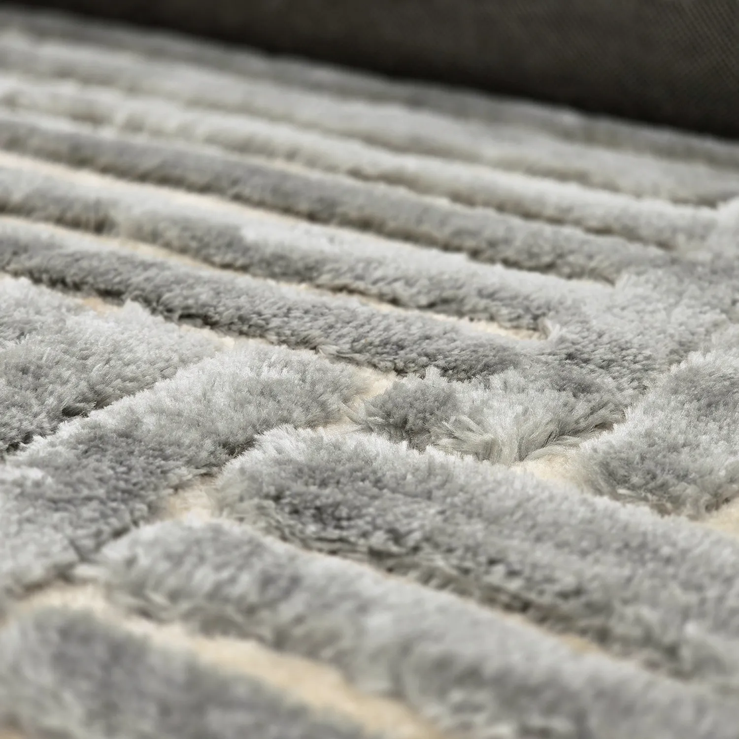 Alfombras de pelo largo - Tyros (crema/gris)