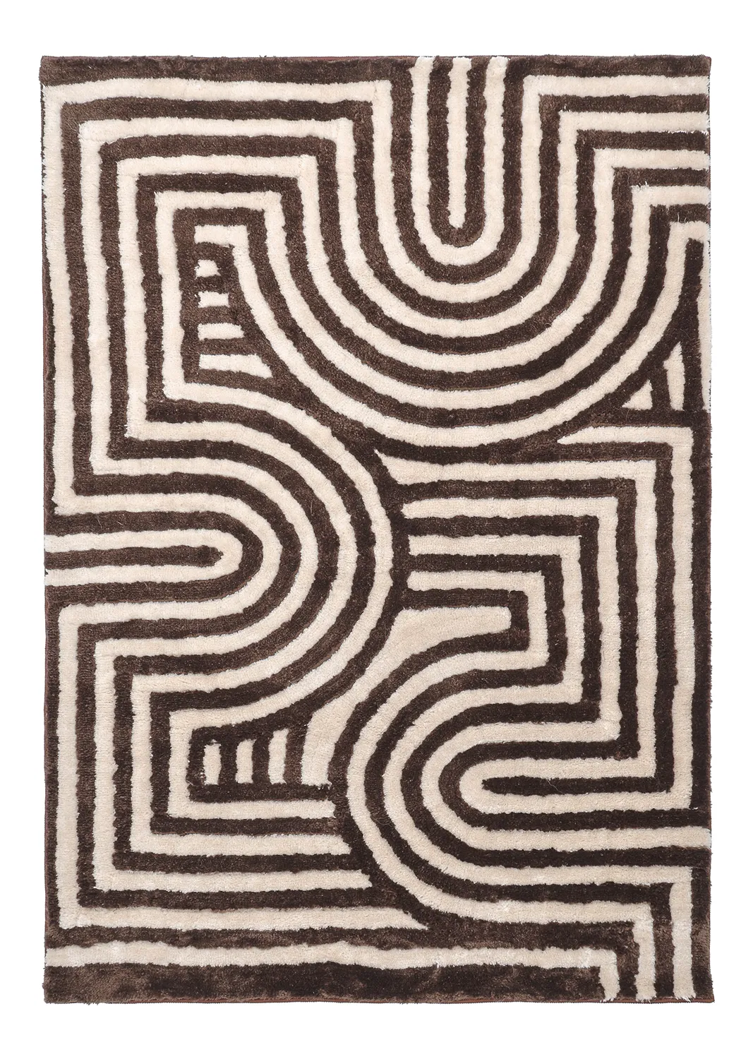 Alfombras de pelo largo - Volos (crema/marrón)