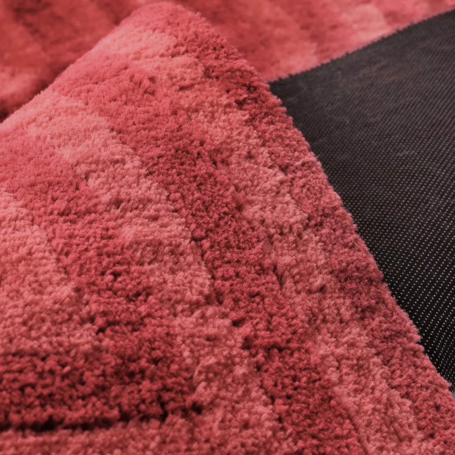 Alfombras de pelo largo - Volos (rojo/rosa)