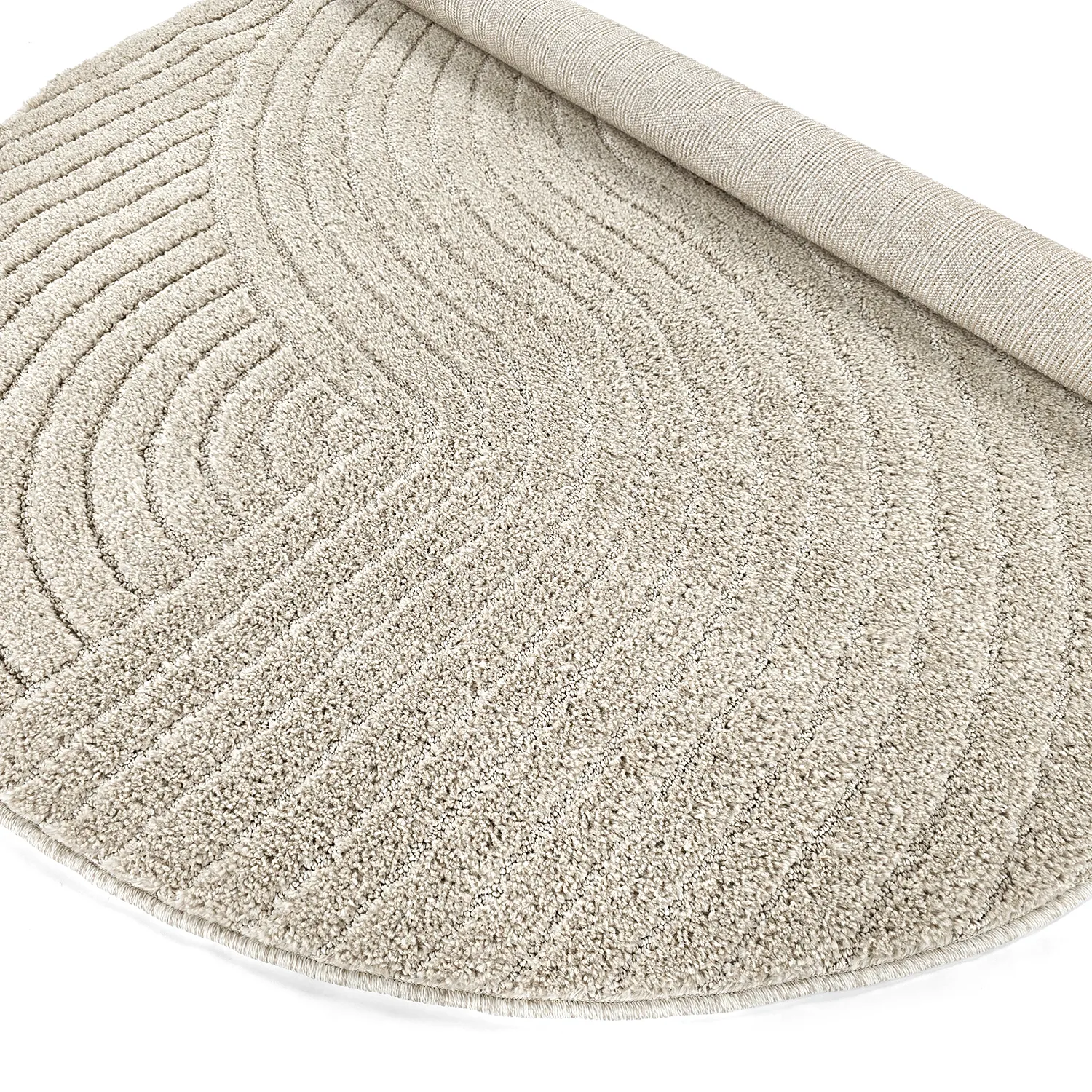 Alfombras redondeadas - Wendy (beige)