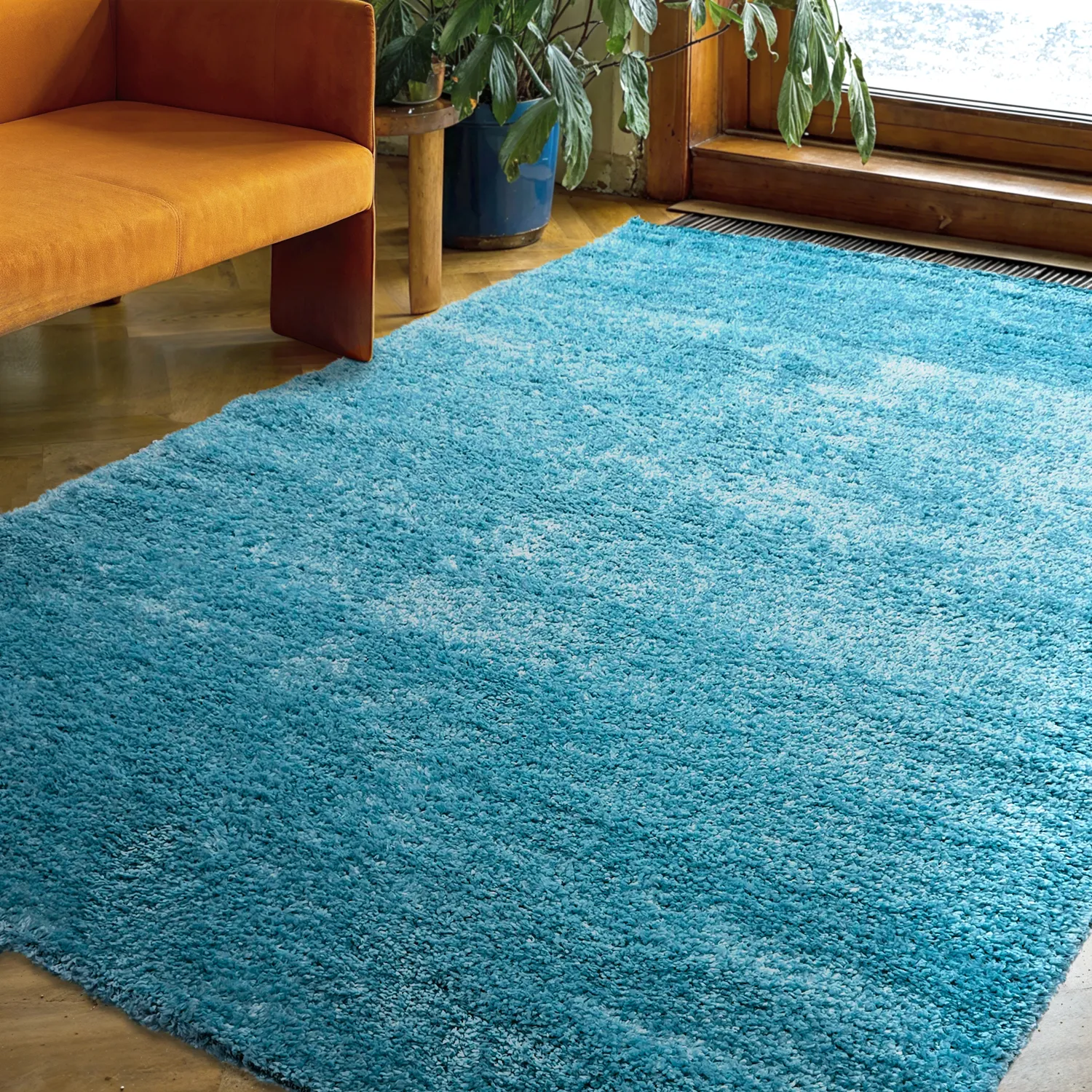 Alfombras de pelo largo - Zoe (turquesa)