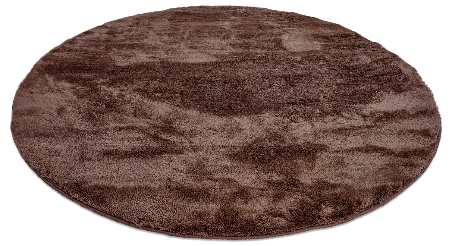 Alfombras redondeadas - Aranga Super Soft Fur (marron oscuro)