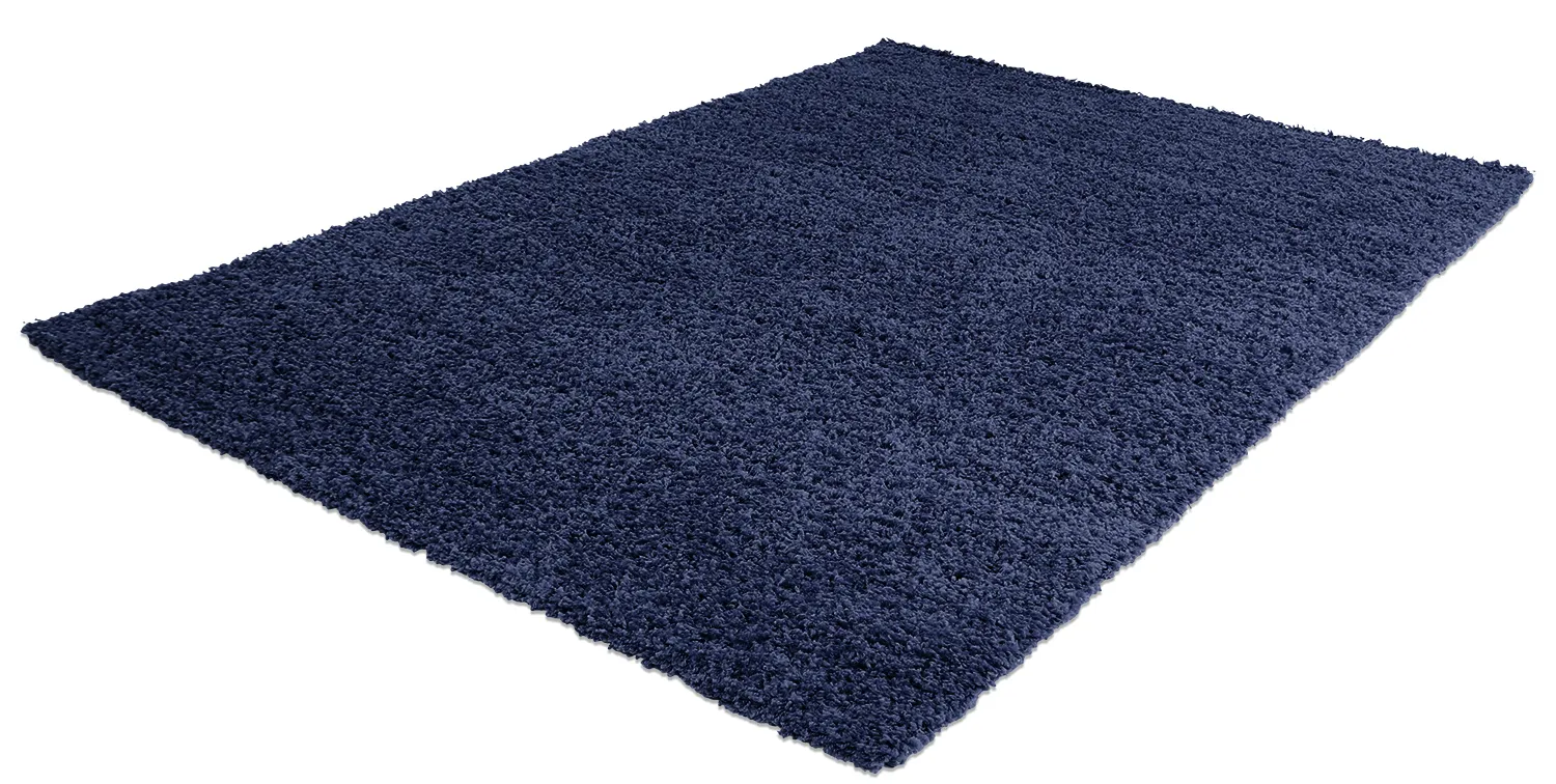 Alfombras de pelo largo - Zoe (azul oscuro)
