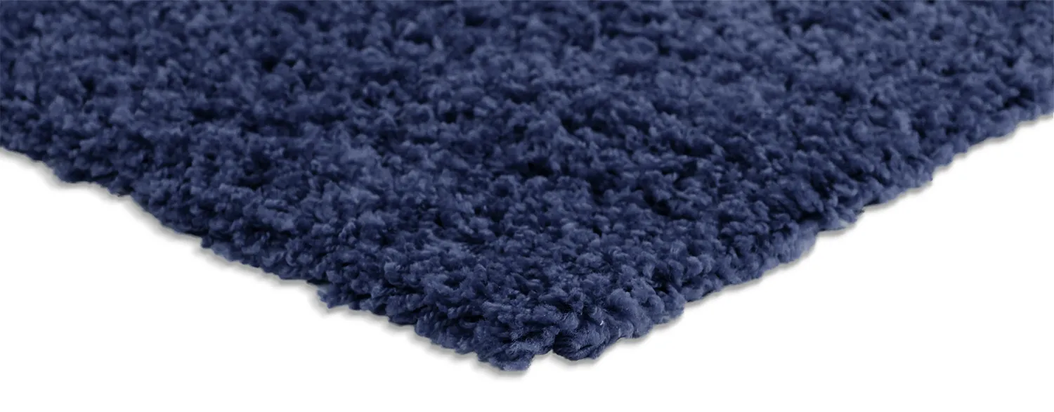 Alfombras de pelo largo - Zoe (azul oscuro)