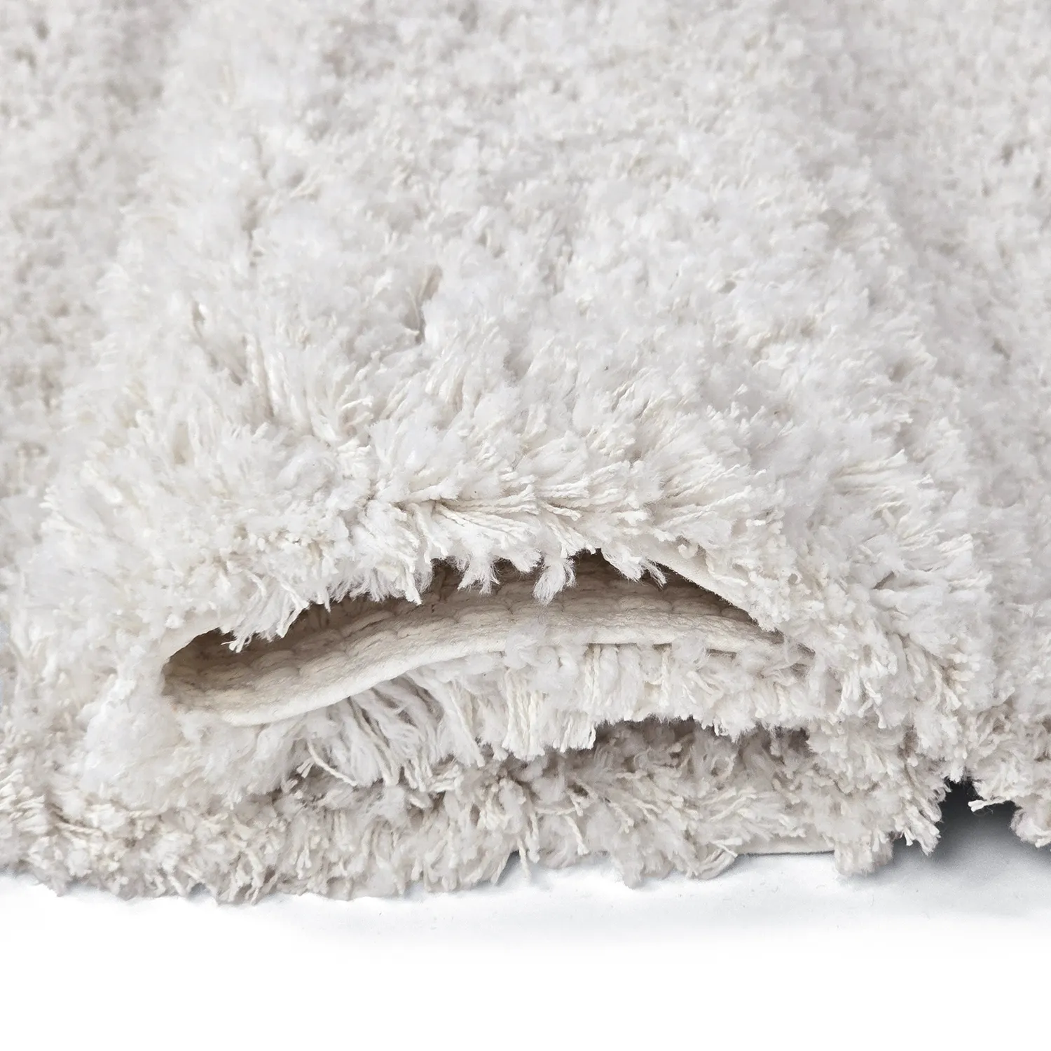 Alfombras de pelo largo - Combarro Solid Cotton Shaggy (crema)