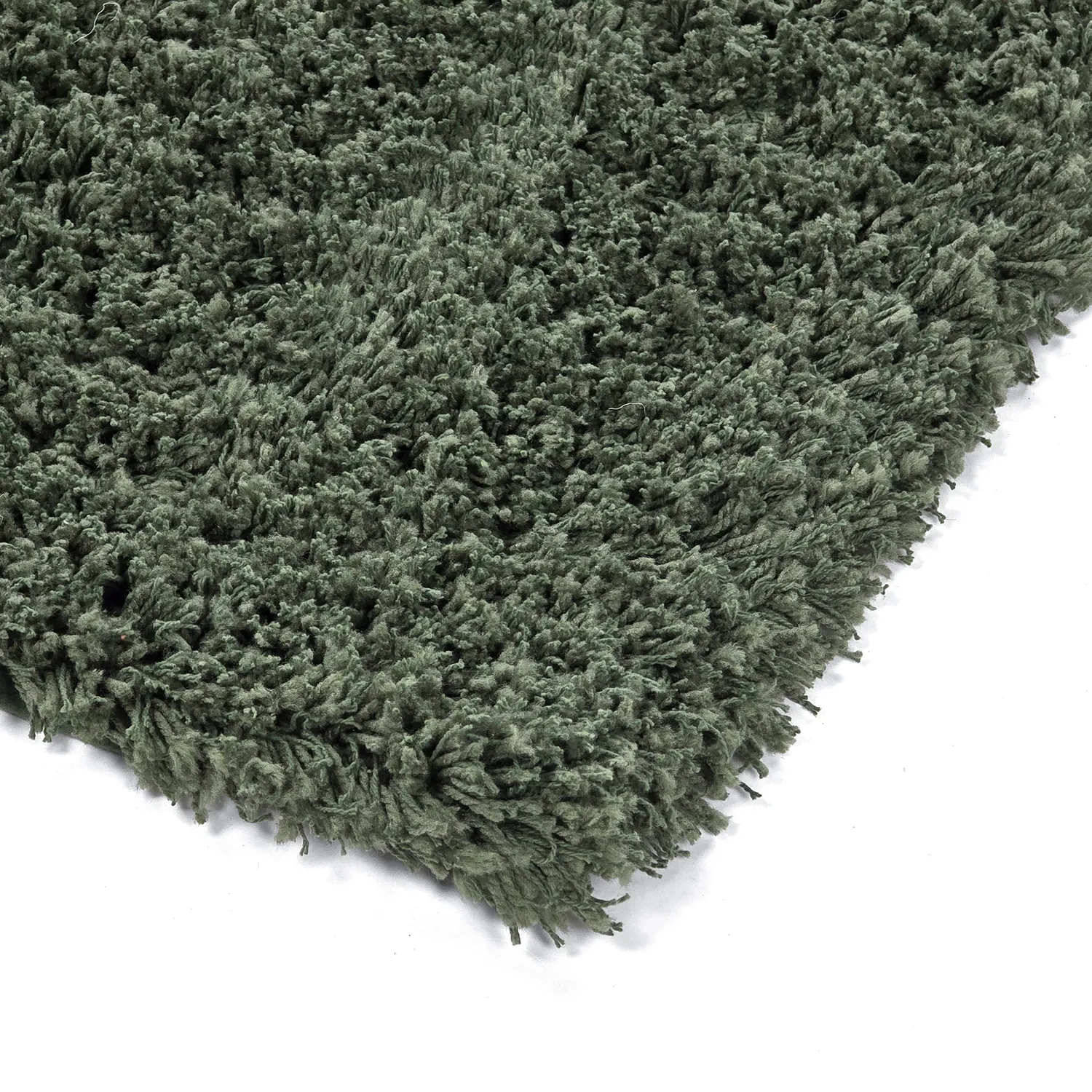 Alfombras de pelo largo - Combarro Solid Cotton Shaggy (verde)