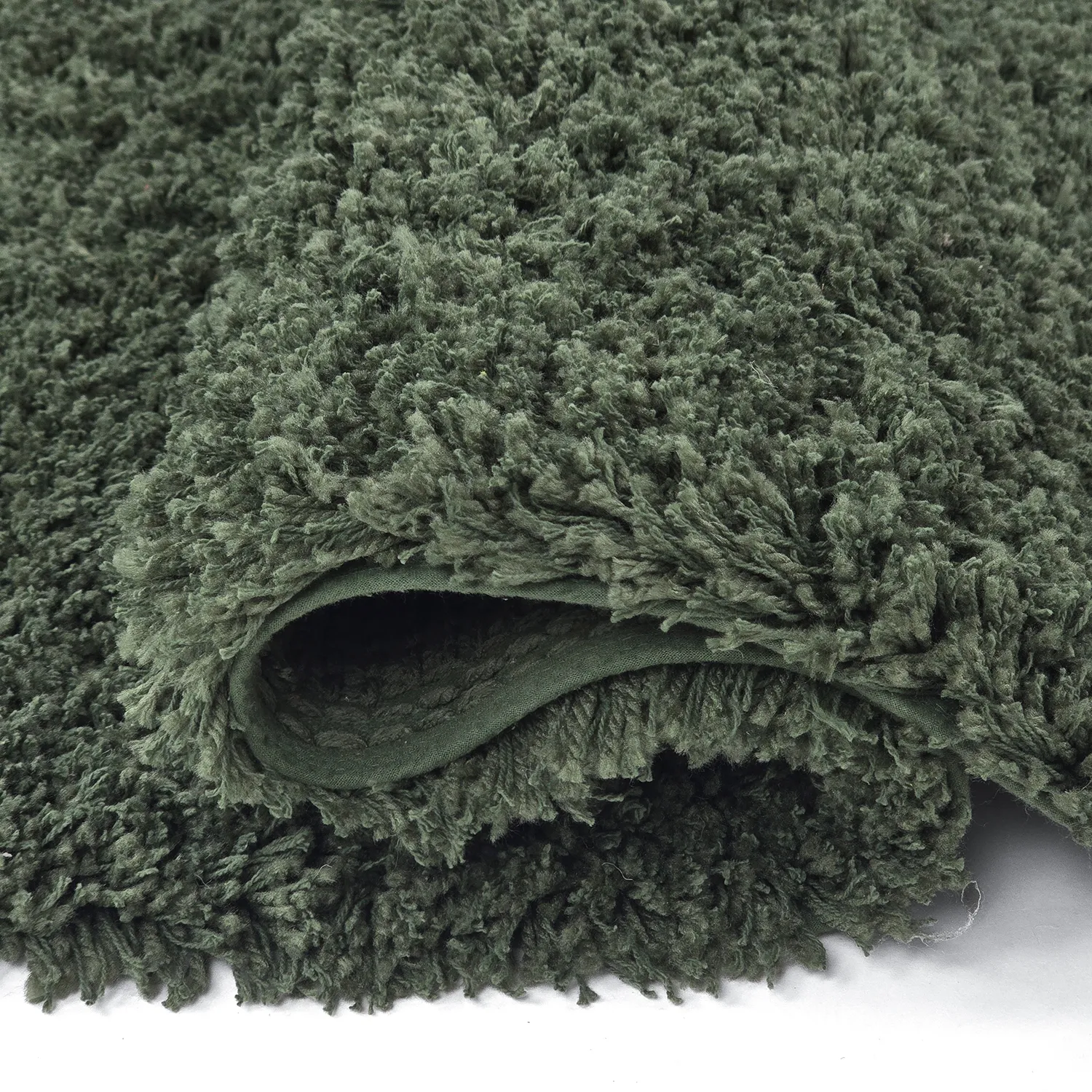 Alfombras de pelo largo - Combarro Solid Cotton Shaggy (verde)