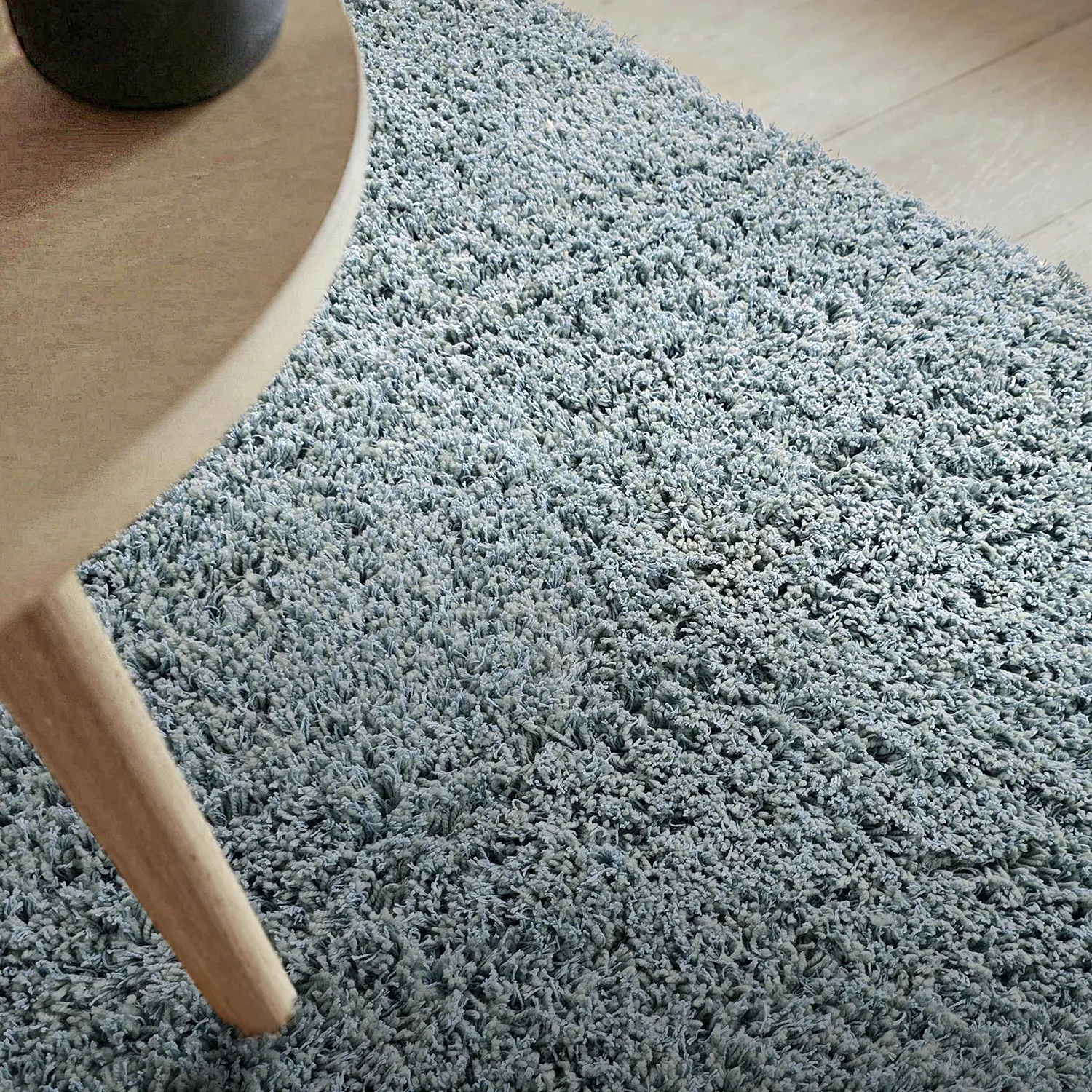 Alfombras de pelo largo - Combarro Solid Cotton Shaggy (azul claro)