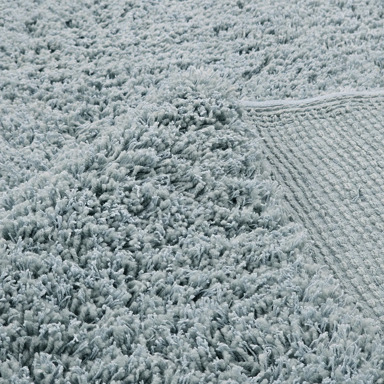 Alfombras de pelo largo - Combarro Solid Cotton Shaggy (azul claro)