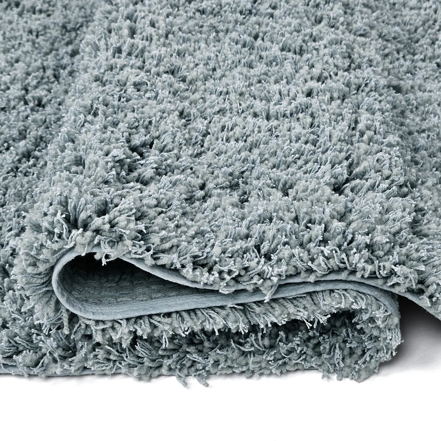 Alfombras de pelo largo - Combarro Solid Cotton Shaggy (azul claro)