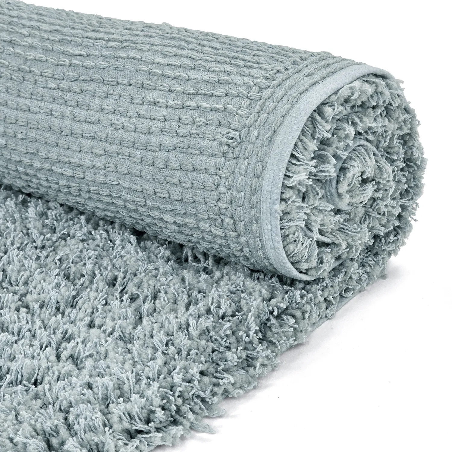 Alfombras de pelo largo - Combarro Solid Cotton Shaggy (azul claro)