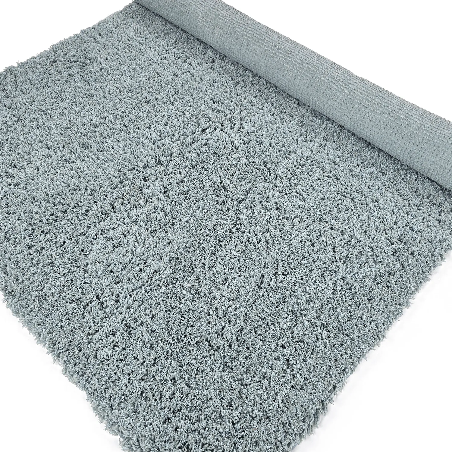 Alfombras de pelo largo - Combarro Solid Cotton Shaggy (azul claro)