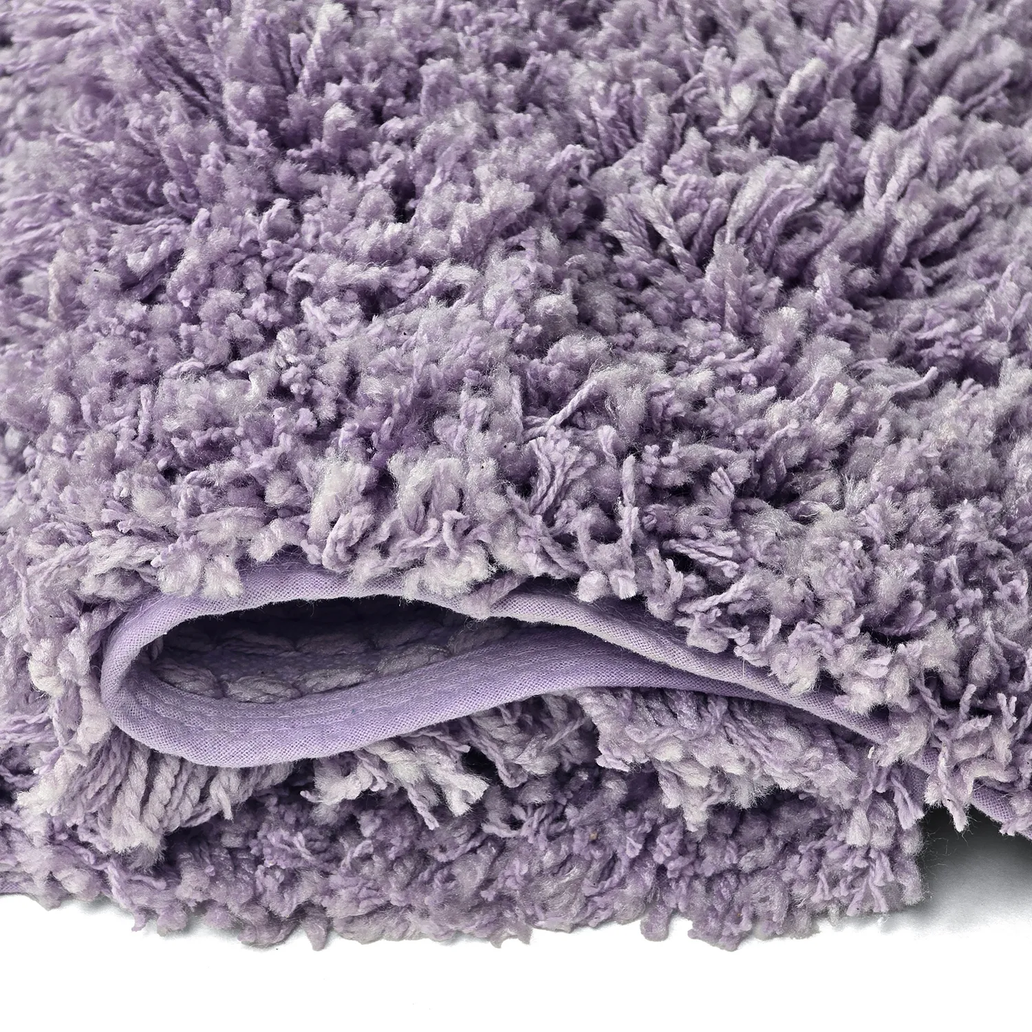 Alfombras de pelo largo - Combarro Solid Cotton Shaggy (violeta claro)