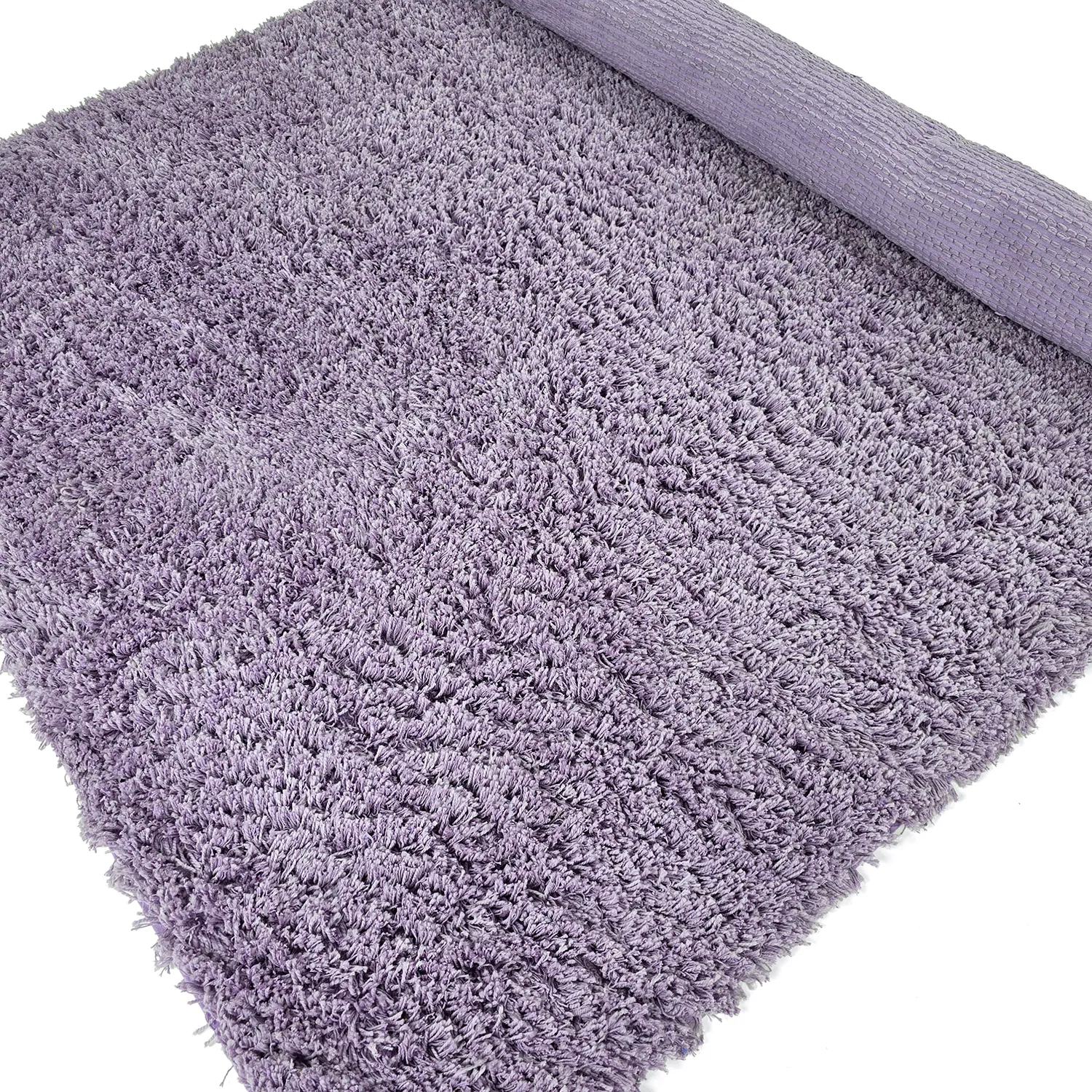 Alfombras de pelo largo - Combarro Solid Cotton Shaggy (violeta claro)