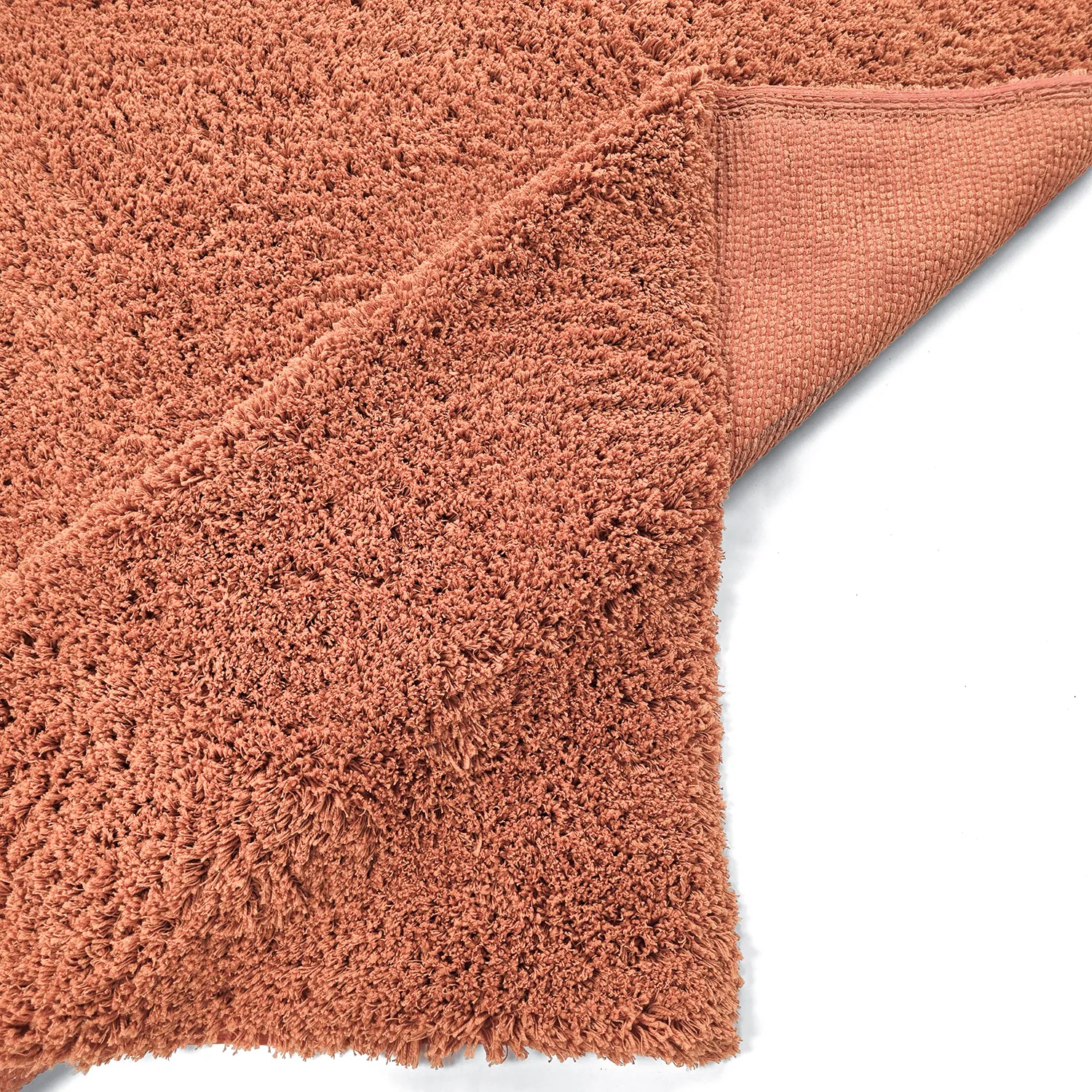 Alfombras de pelo largo - Combarro Solid Cotton Shaggy (naranja claro)