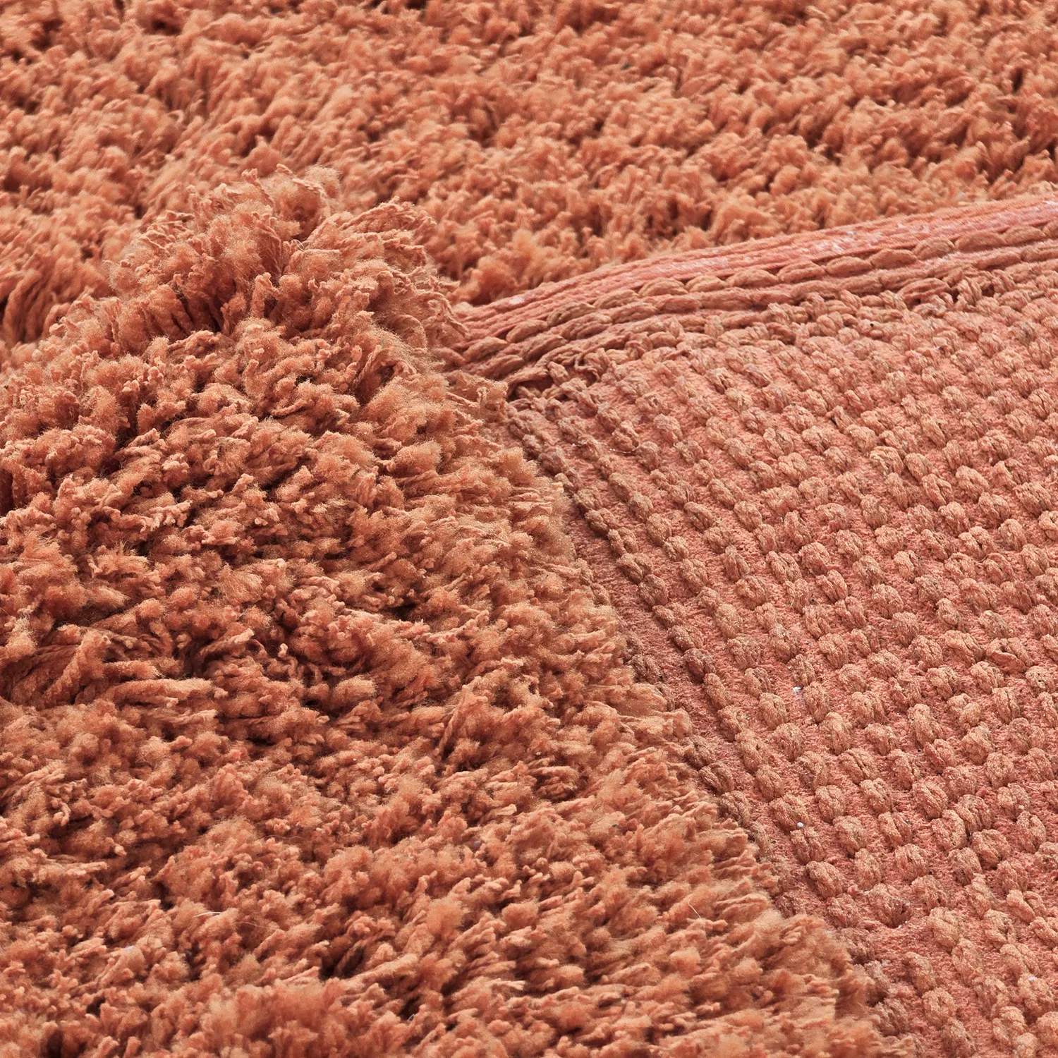 Alfombras de pelo largo - Combarro Solid Cotton Shaggy (naranja claro)