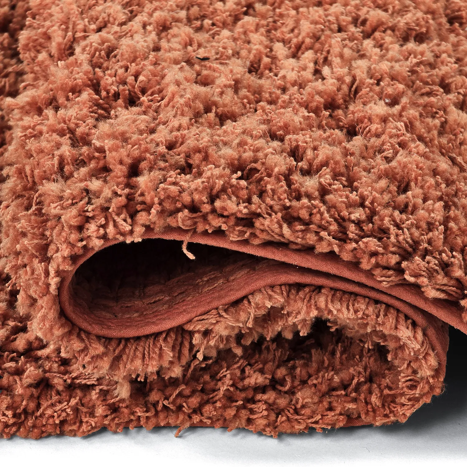 Alfombras de pelo largo - Combarro Solid Cotton Shaggy (naranja claro)