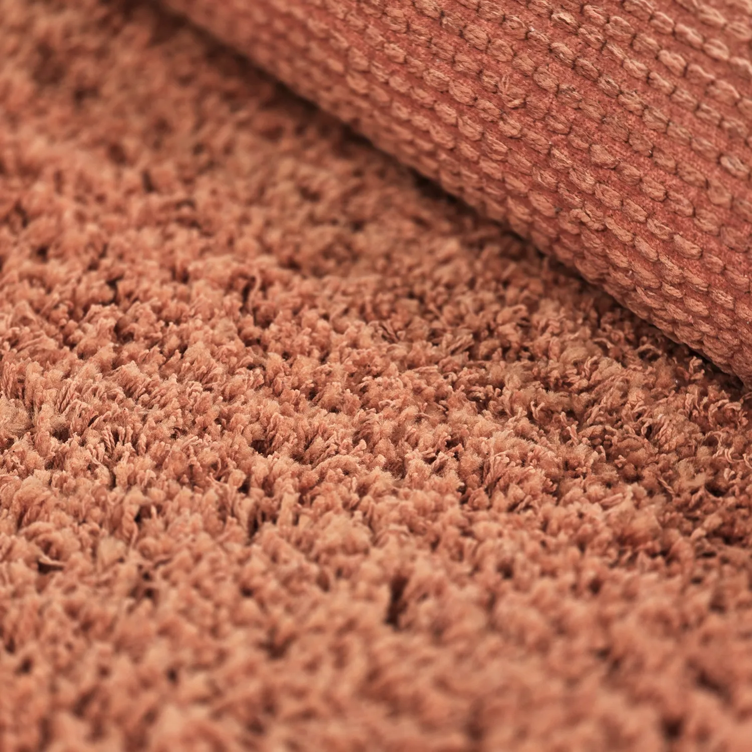 Alfombras de pelo largo - Combarro Solid Cotton Shaggy (naranja claro)