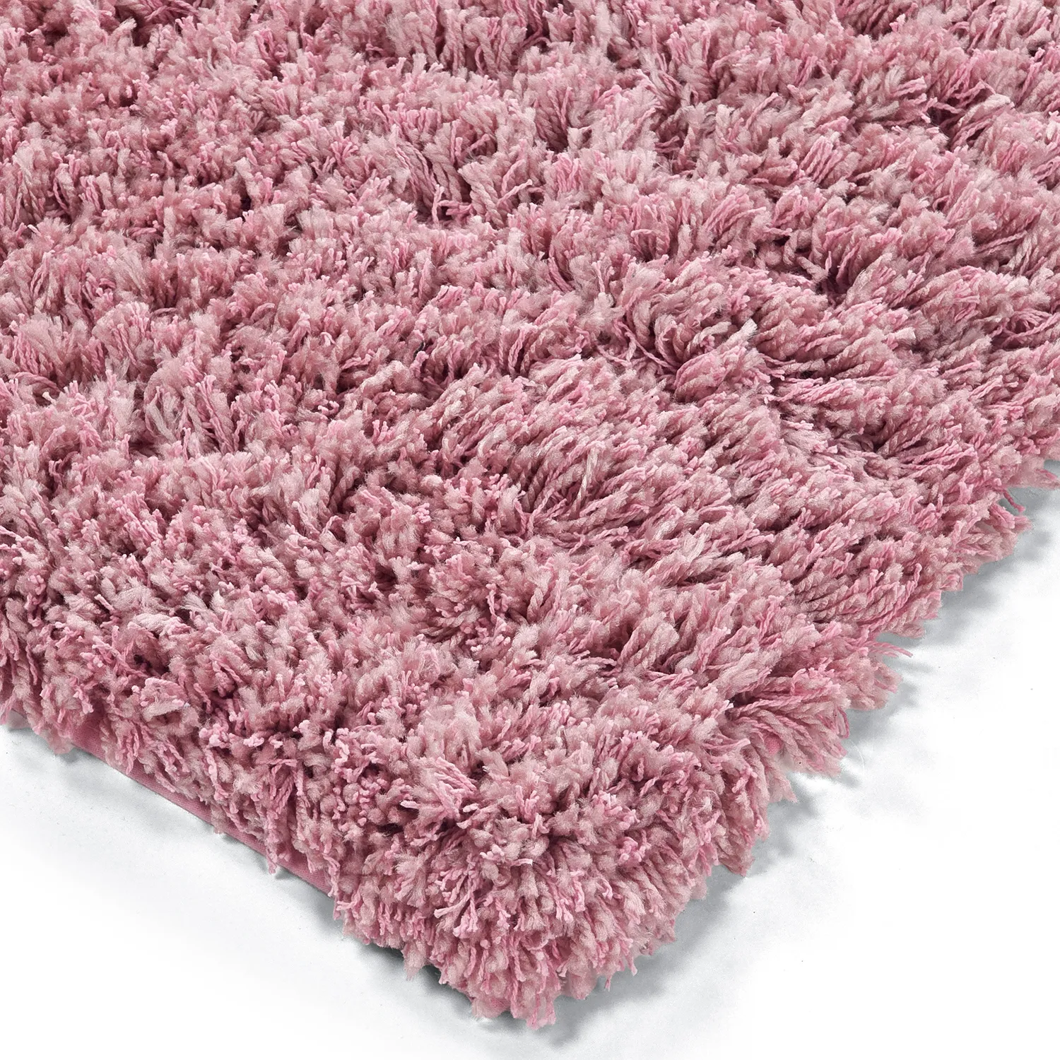 Alfombras de pelo largo - Combarro Solid Cotton Shaggy (rosa claro)