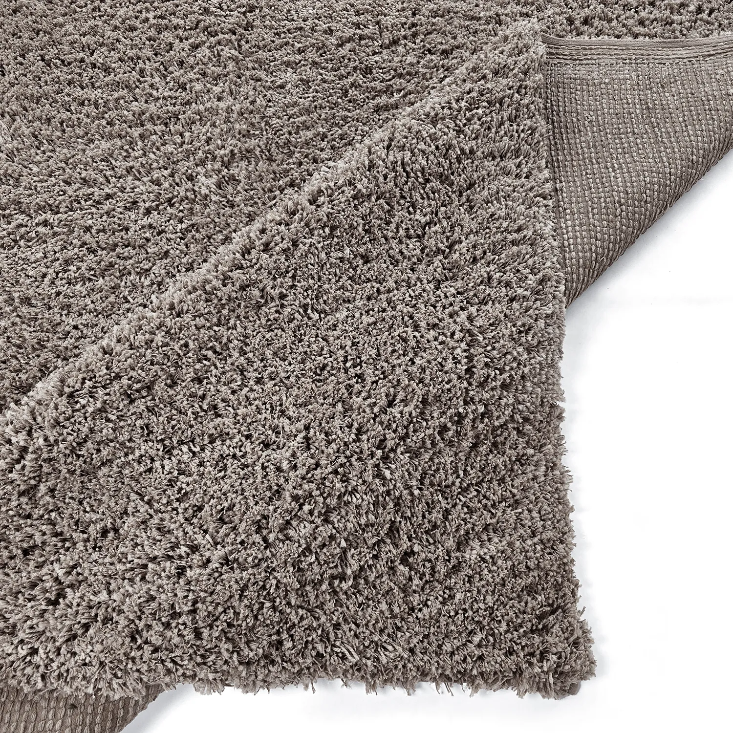 Alfombras de pelo largo - Combarro Solid Cotton Shaggy (taupe)